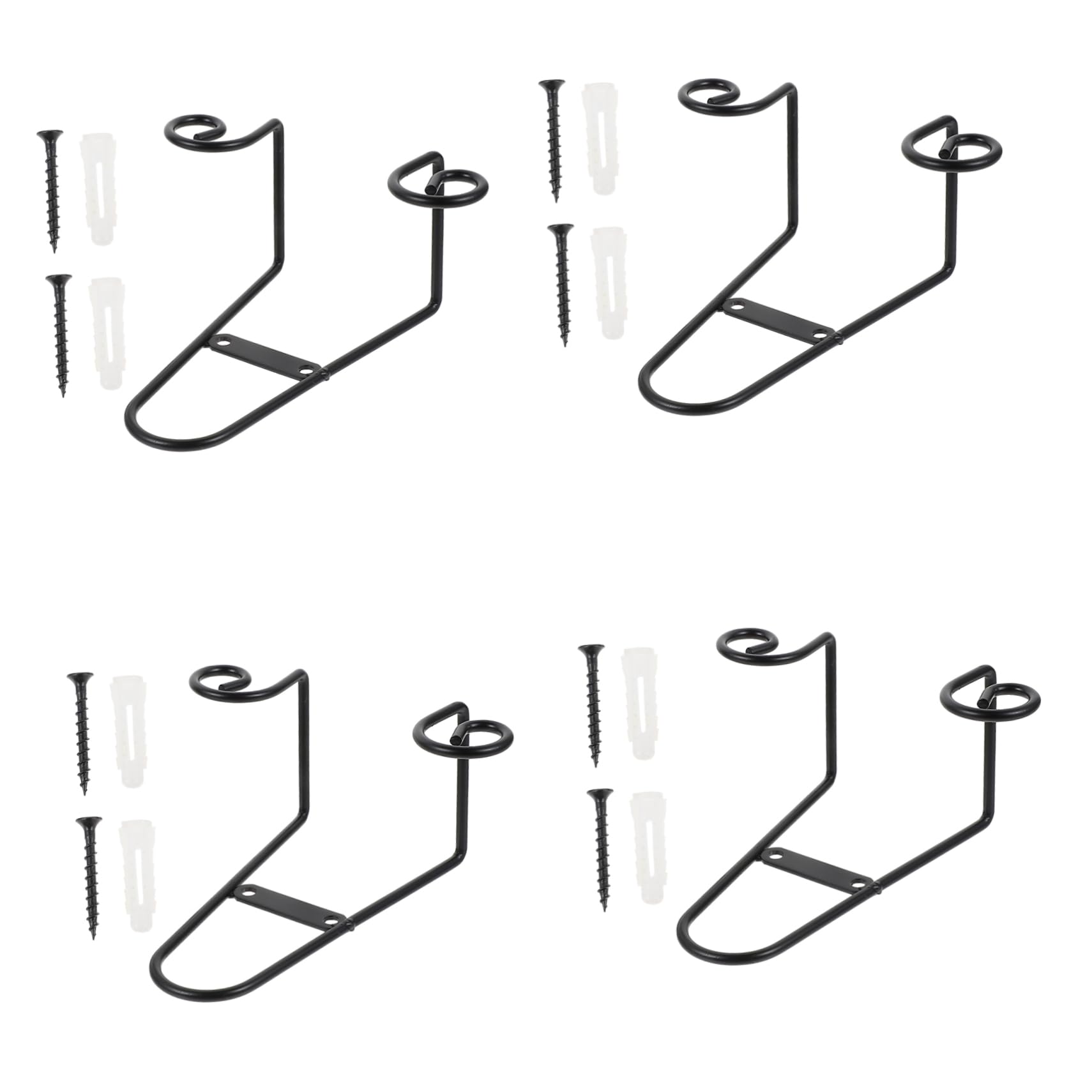 GOOHOCHY 4pcs Ceramic Plate Holders Display Stands Plate Racks for Display Iron Stands for Home Decor