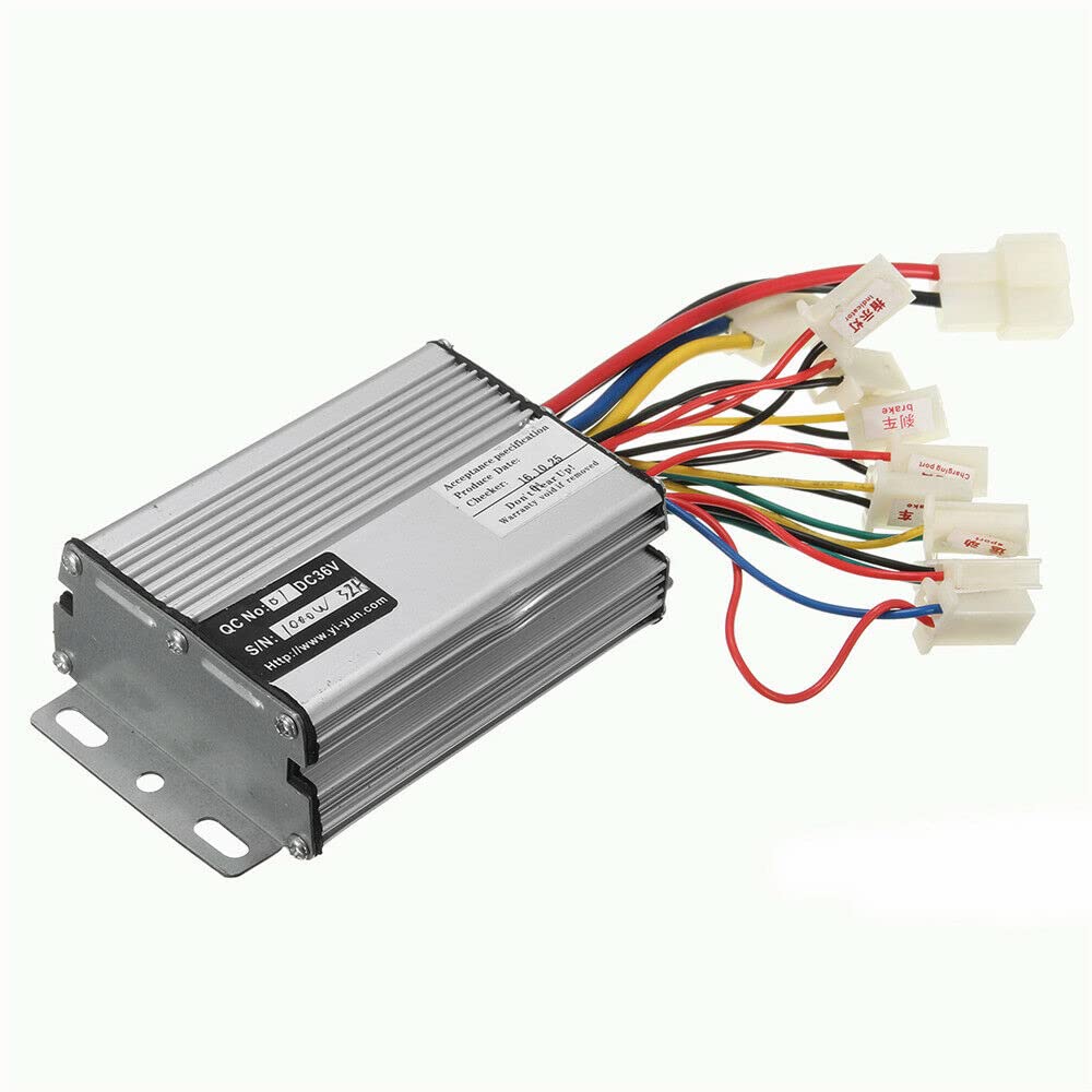 Regulador Patinete Electrico Controlador de Motor Cepillado 3 6v 1000w Unidad de Control for E-Bike Electric Bicycle Scooter 9 Grupos Línea Buena Resistente al Calor Controlador del Motor