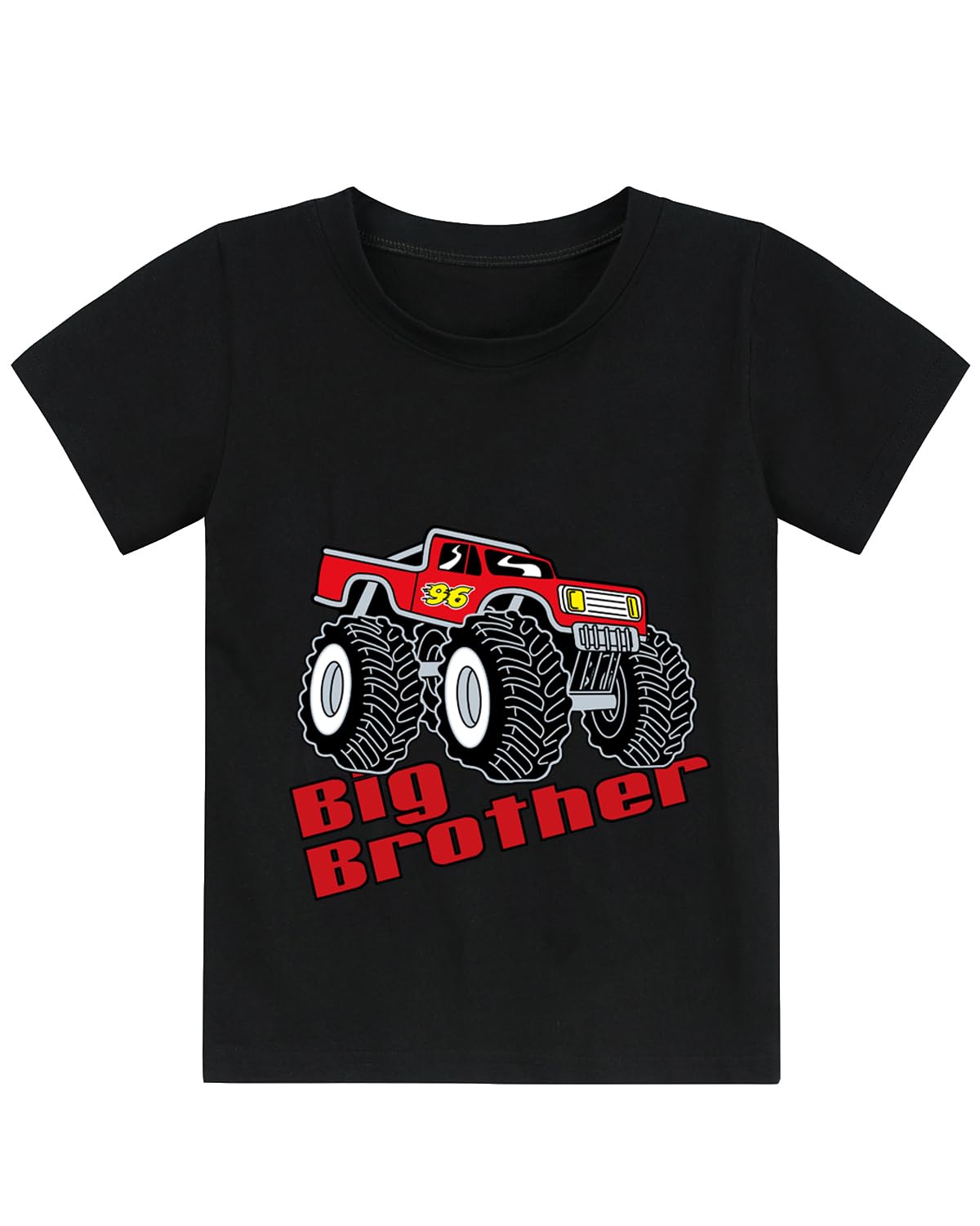 Big Brother Shirt for Toddler Boys Promoted to Big Bro Monster Truck Train Tshirt Tops for Boys 2-7T