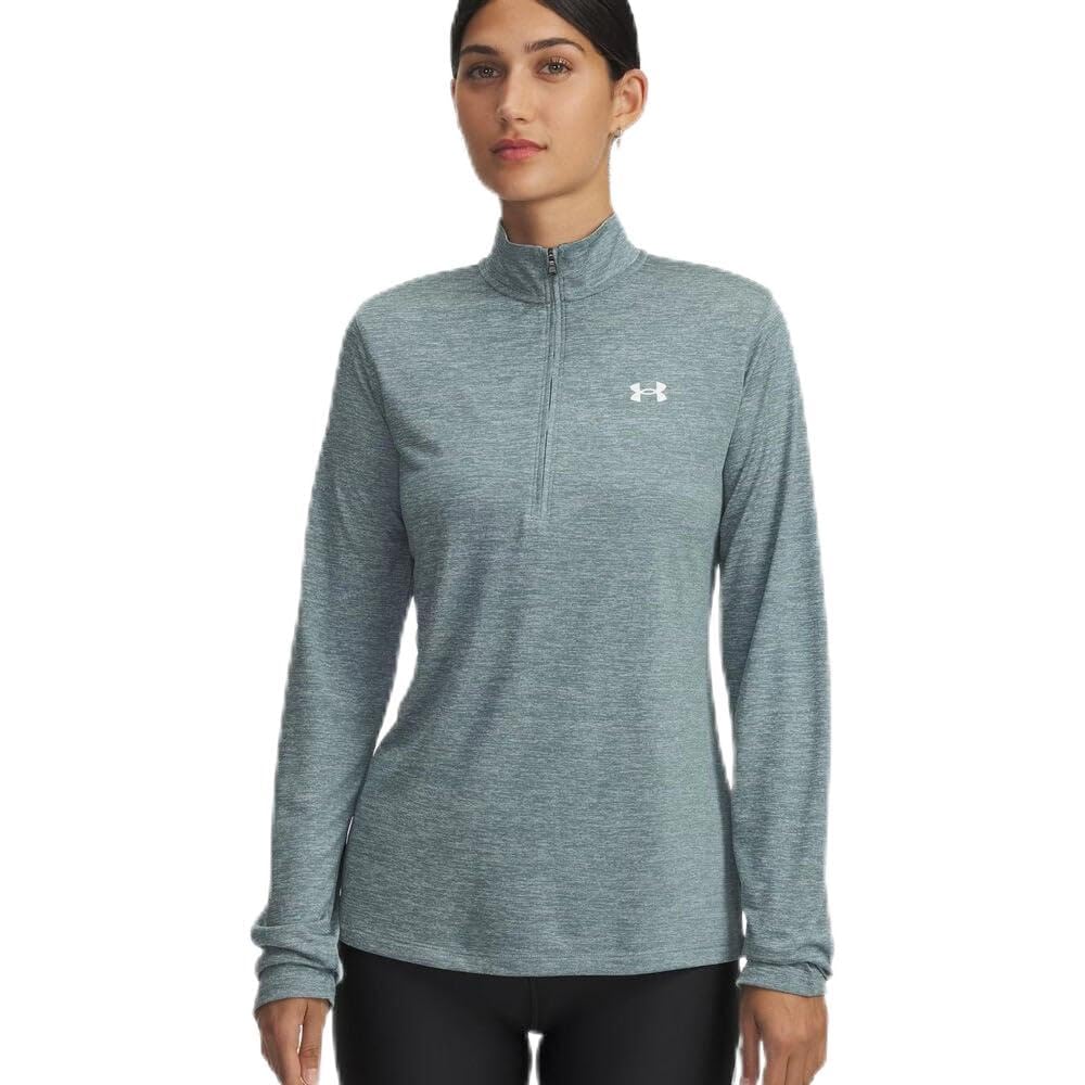 Under Armour Women's Tech Half Zip Top - Jasper Blue - 16 (XL)