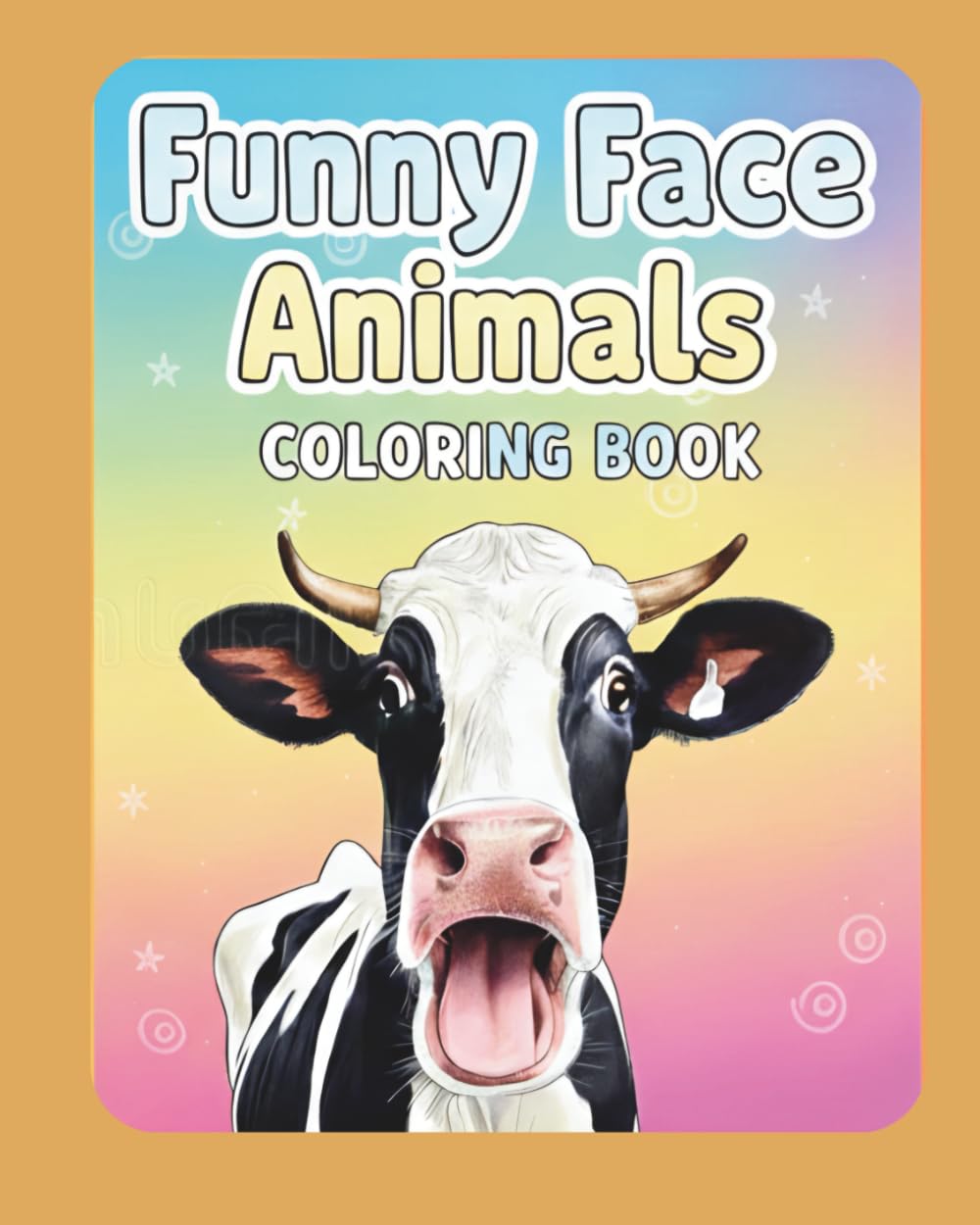Animals Funny Faces Coloring Book