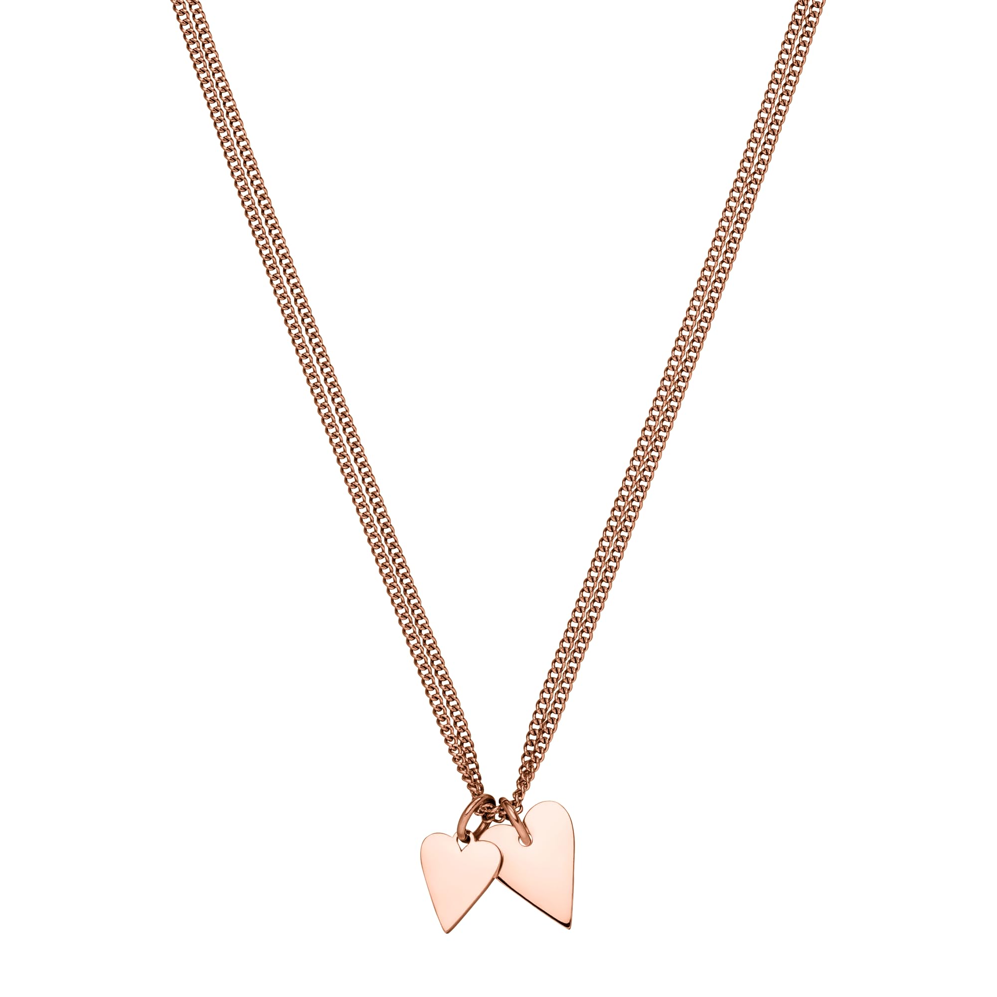 Purelei Share Love Kette aus 2 Halsketten mit Herzanhängern - Partnerkette, Freundschaftskette und Kette für 2 Personen - Damen Halskette aus Edelstahl - Geschenk für Freunde und Lieblingsmenschen