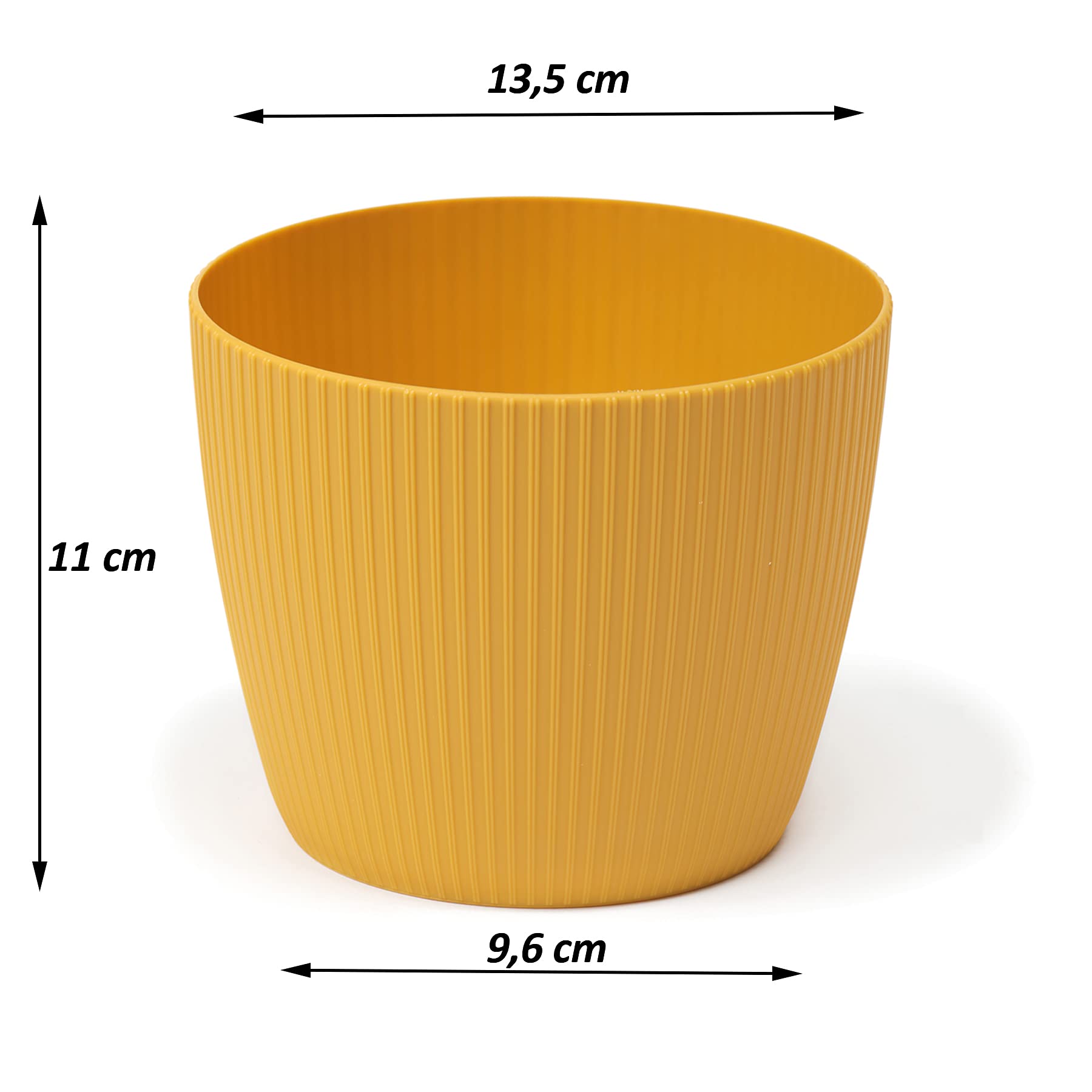 Tymar Vaso Per Fiori, 2 Pezzi, Forma Rotonda (confezione Da 2) Bianco