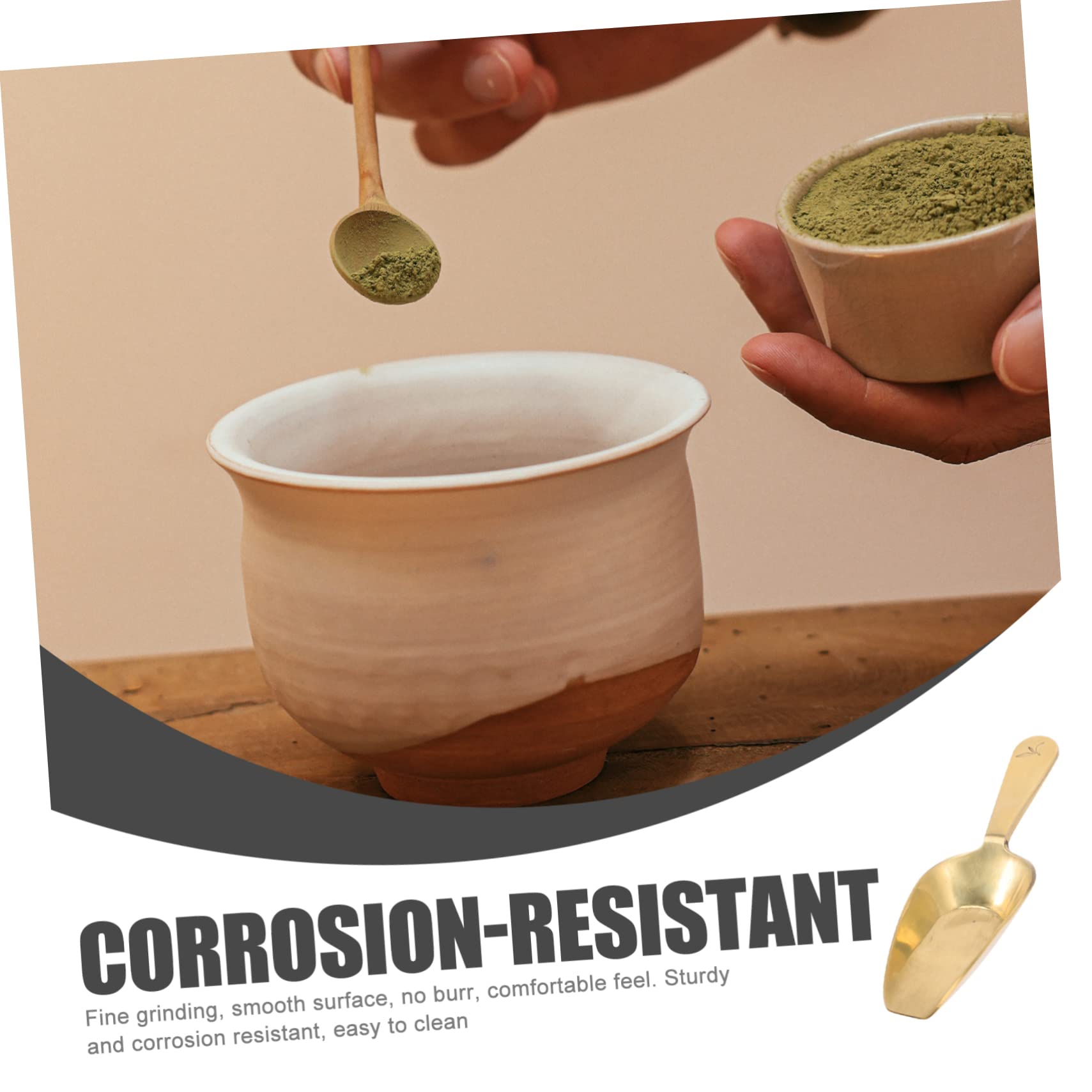 Hohopeti 3piezas Cuchara De Té De Latón Para Infusiones Utensilio Práctico y Elegante Para Té y Café Accesorio De Cocina Miniatura Para y Uso Diario
