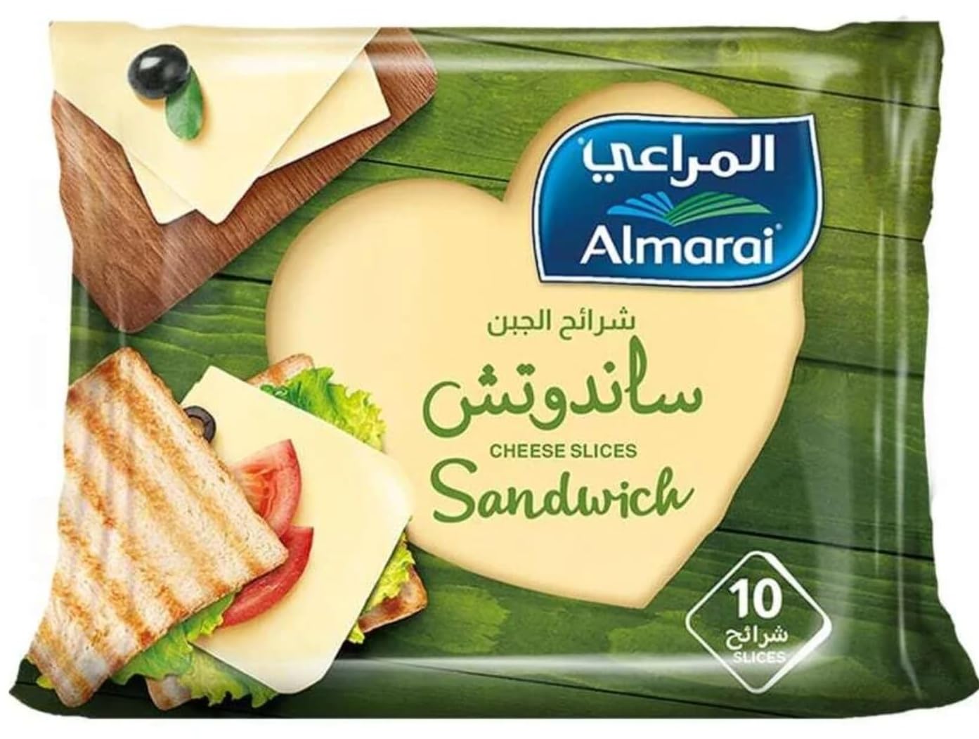 Almarai Sandwich Cheese Slices, Individually Wrapped Cheese Slices, Mild, Creamy Taste Perfect For Sandwiches, Burgers, and Toast 10 Slices 200g (From Saudi Arabia) By DECADENT FOODS-image-12