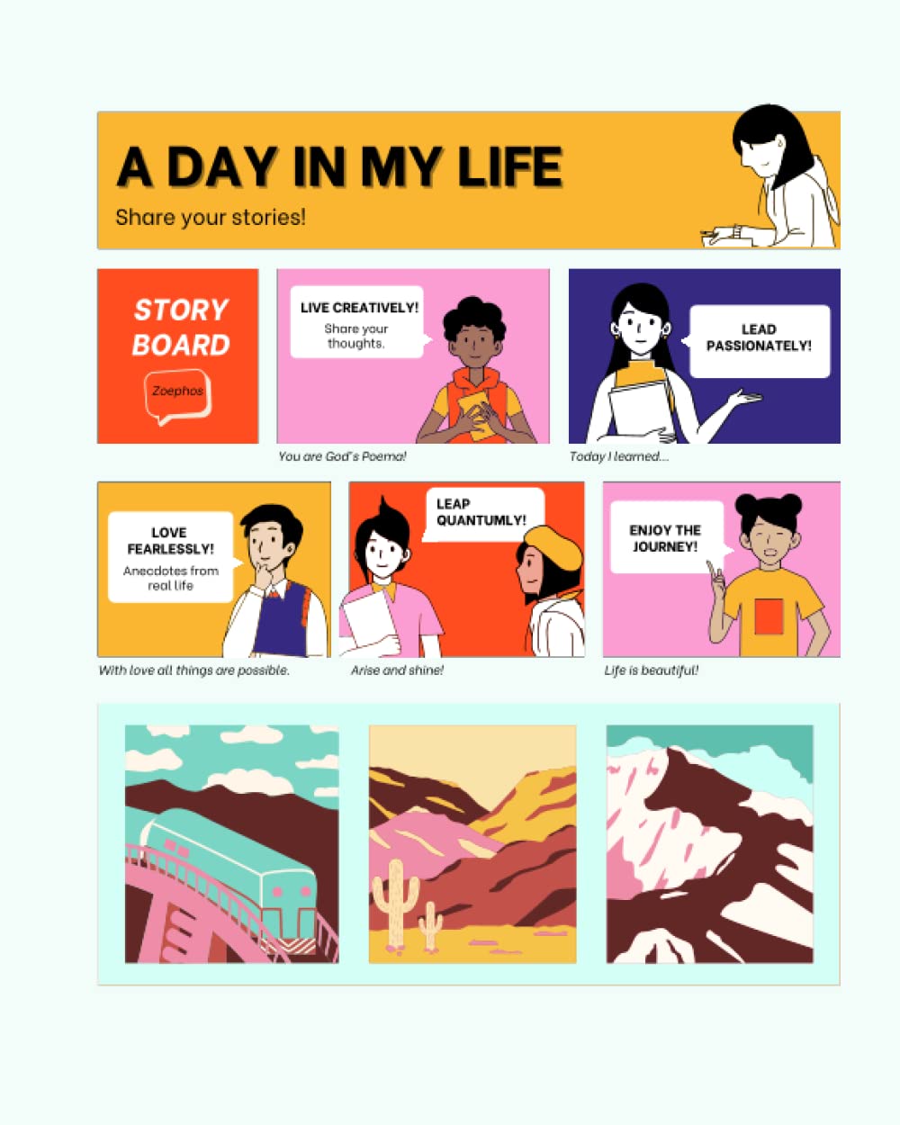 Amazon A Day In My Life Story Board Zoephos Activity Books