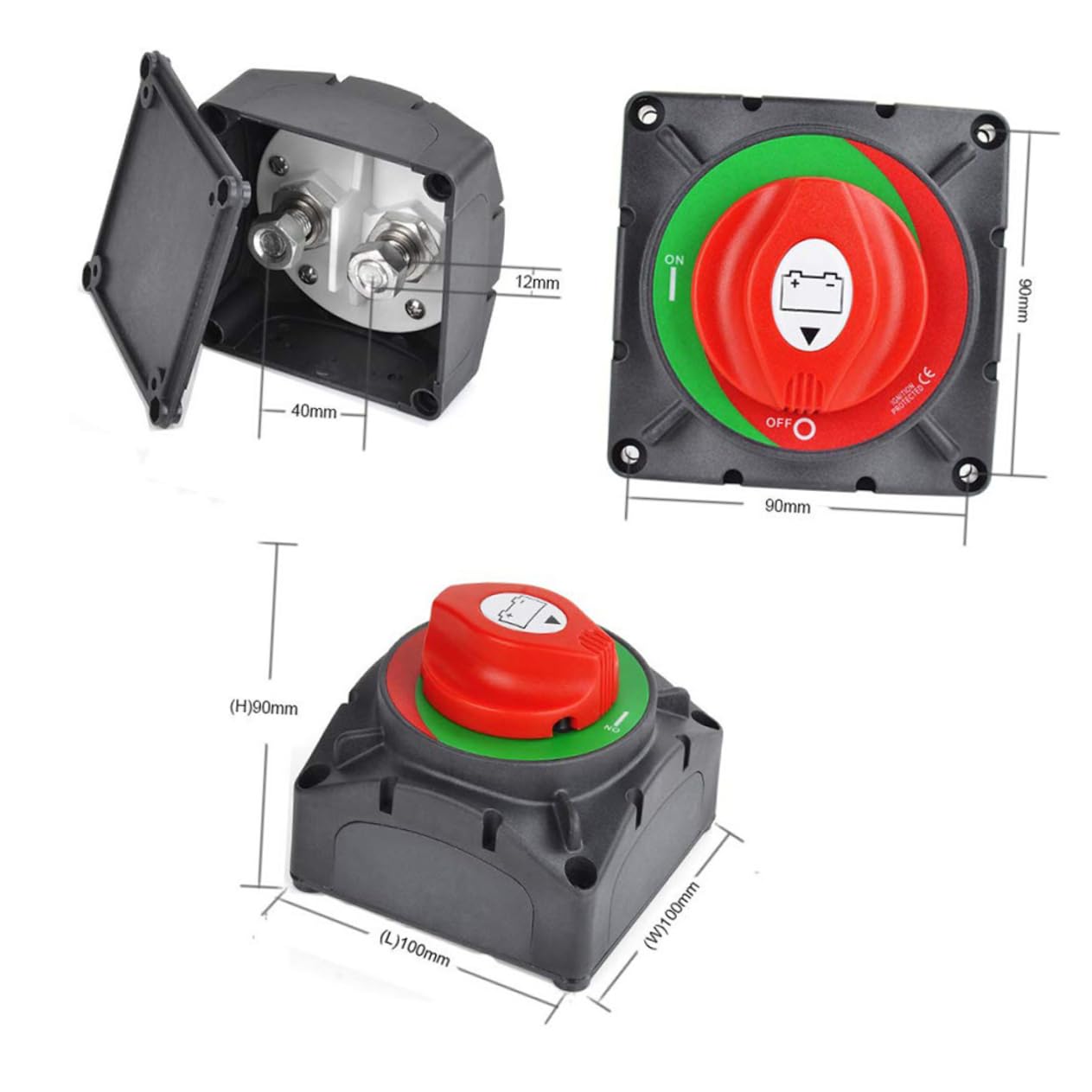 Interruttore Isolatore Di Scollegamento Della Batteria Interruttore Di Alimentazione Per Barche Yacht Camper Atv e Utv Funzione Di Interruzione Di Disconnetti Isolatore