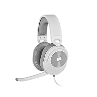 Corsair HS55 SURROUND Cuffie Gaming Cablate 7.1 Multipiattaforma – Bianco