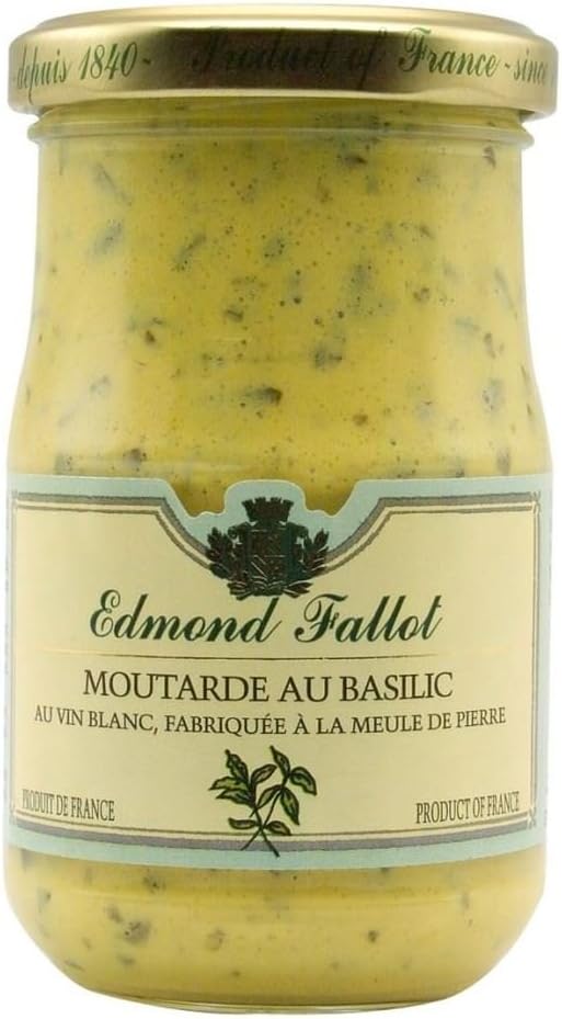 Edmond Fallot Dijon Mustard - Basil (210g)