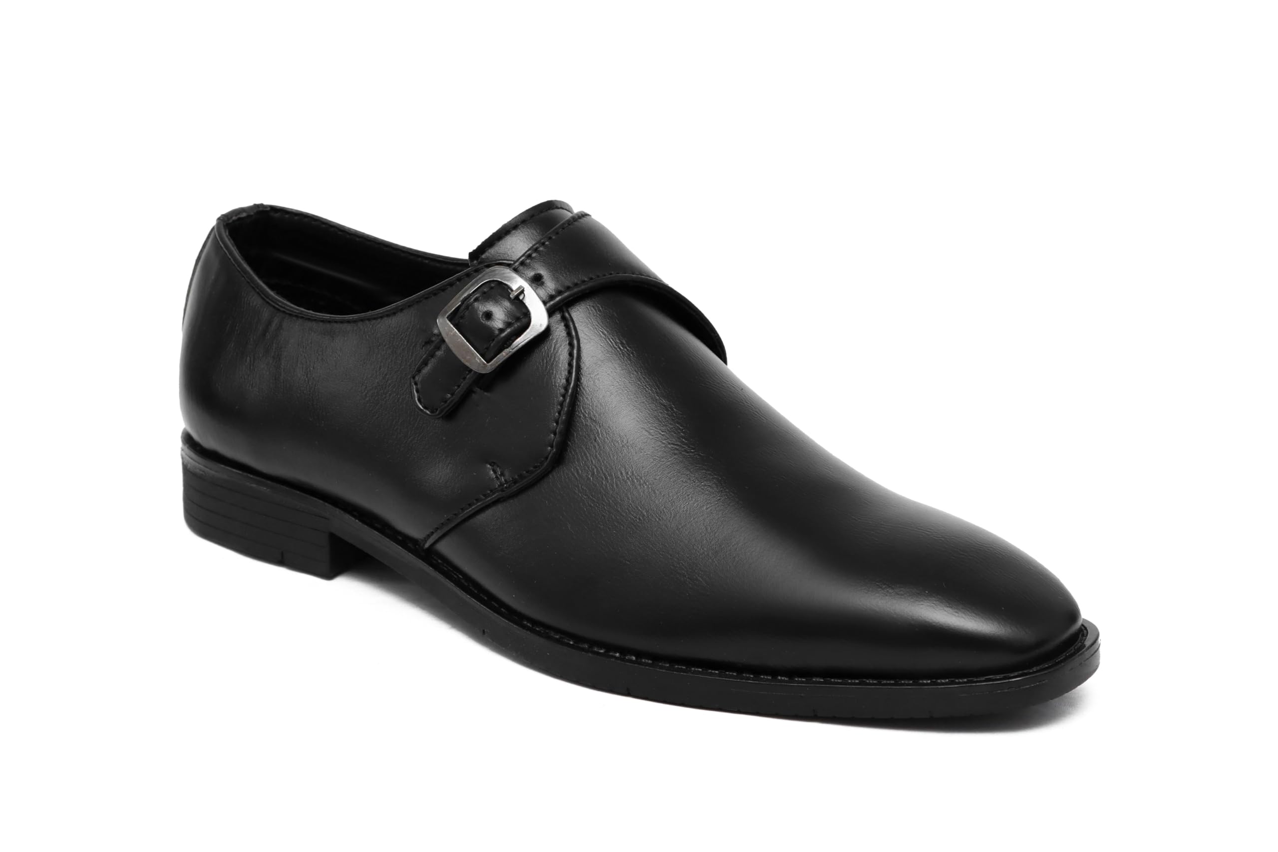 Toro Blu Black Synthetic Leather Formal Monk Strap Wrinkle Free Shoes for Men - 07 UK (B0BTMLX73P) Amazon Price History, Amazon Price Tracker