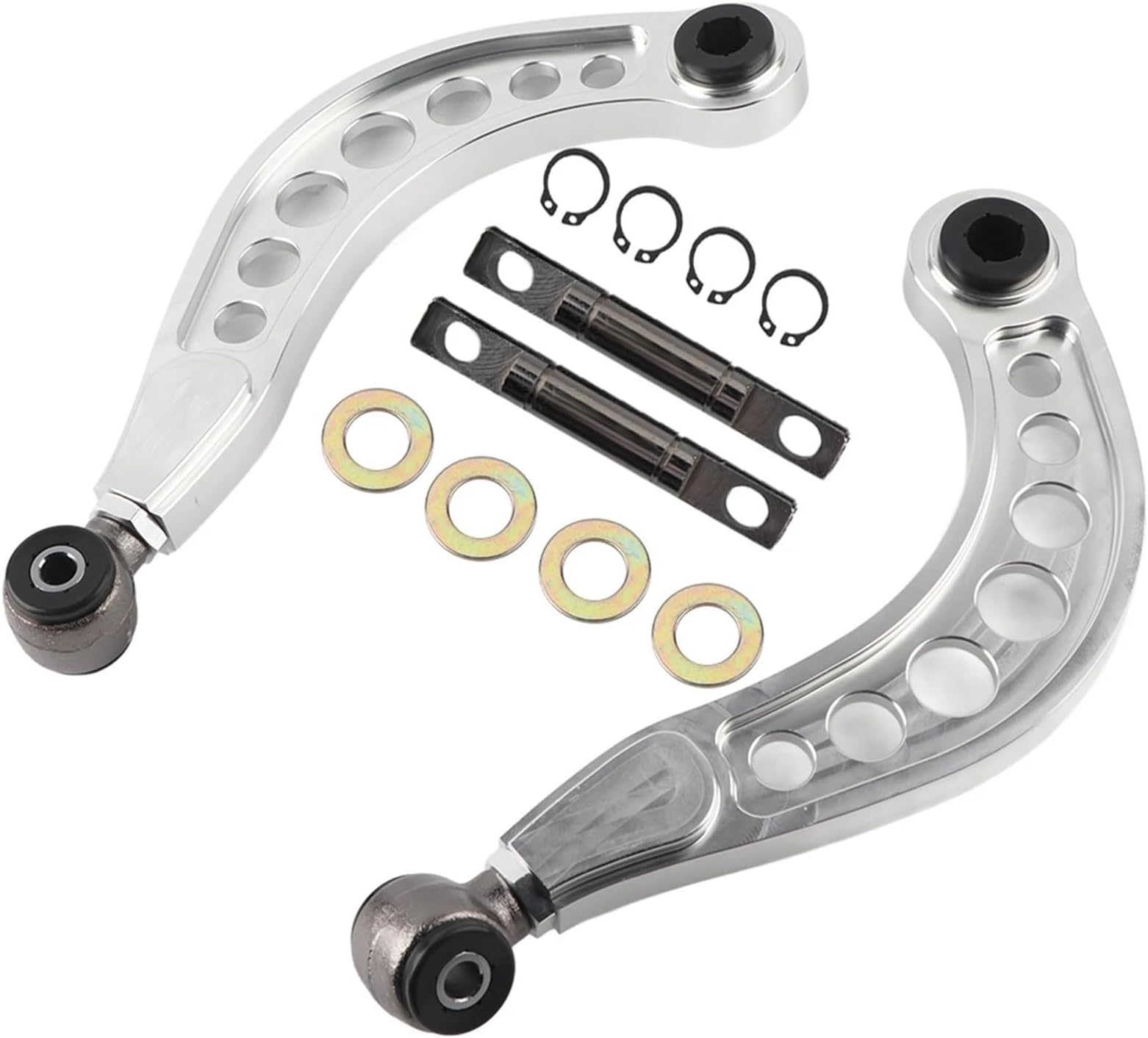 Aluminium Alloy Car Adjustable Rear Upper Camber Control Arms Kit Automobile Accessories Replacement Compatible With Civic FD2 06‑11