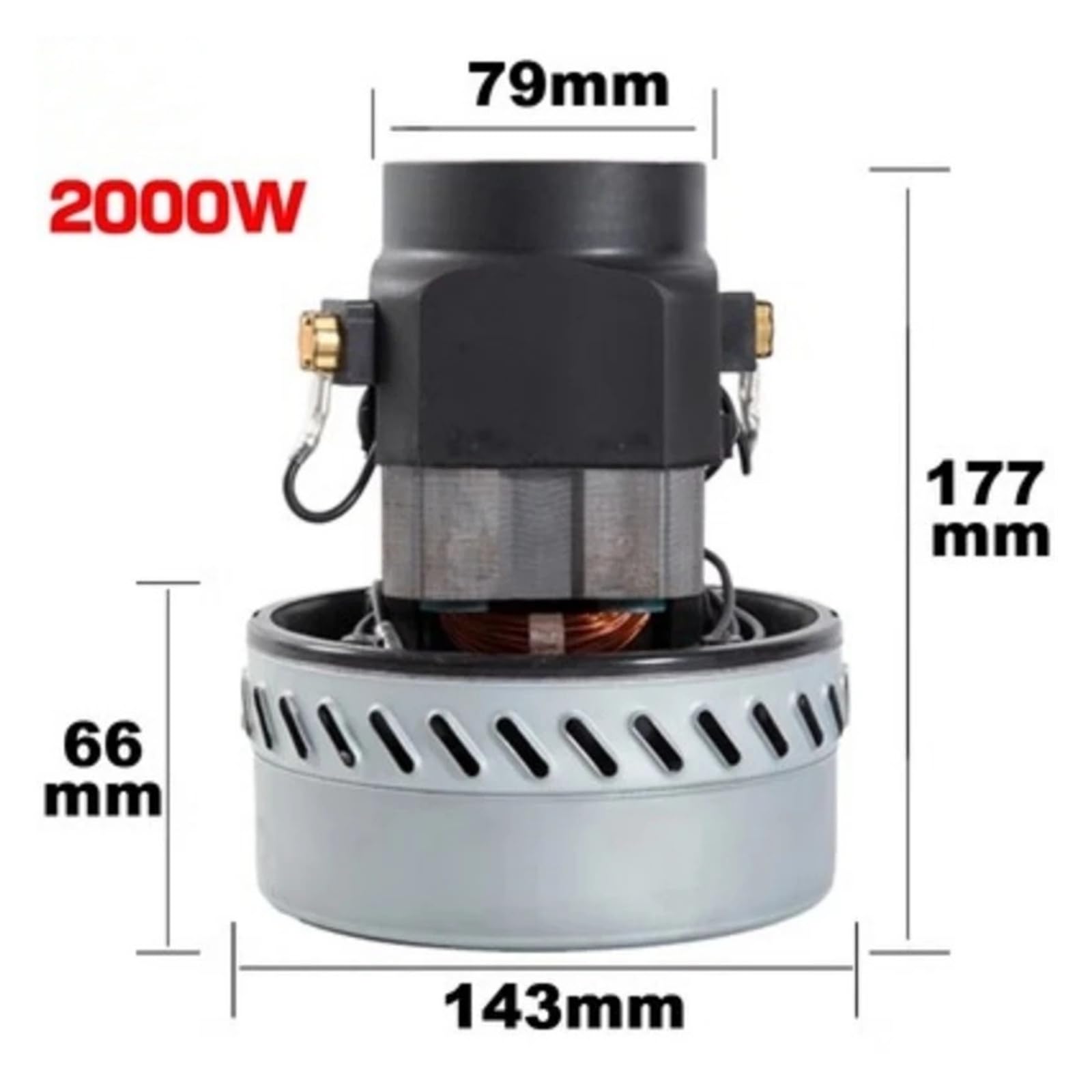 Motor De Aspiradora De Alambre De Cobre De 220 V, 50/60 Hz Y 2000 W