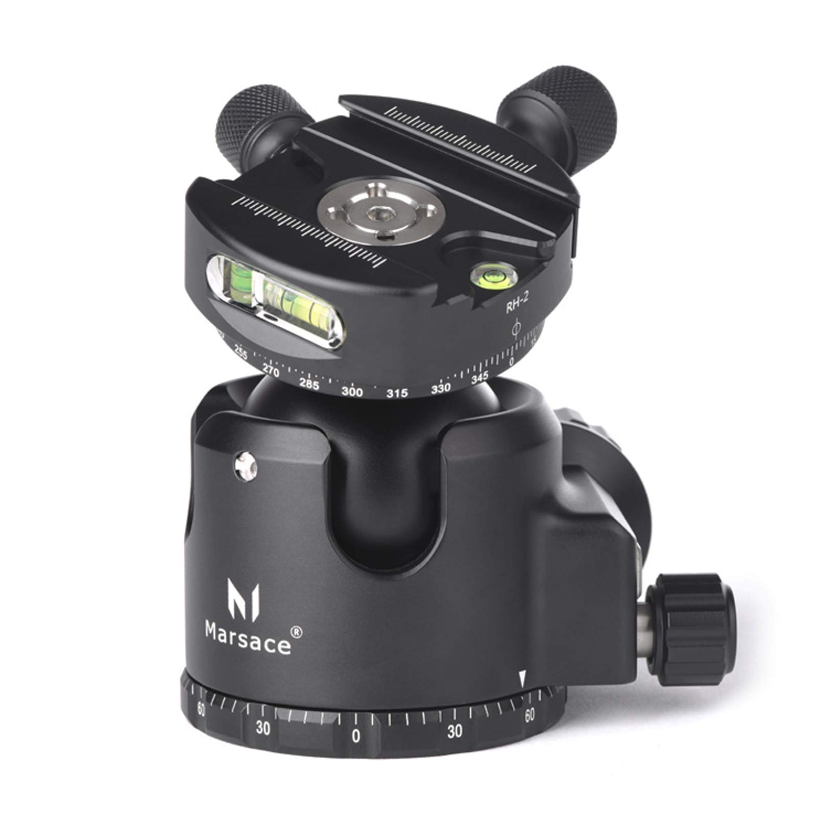 Marsace XB-3R Camera Tripod Ball Head Carbon Double Panoramic 360 Degree Spherical damped pan tilt for Digital SLR Camera