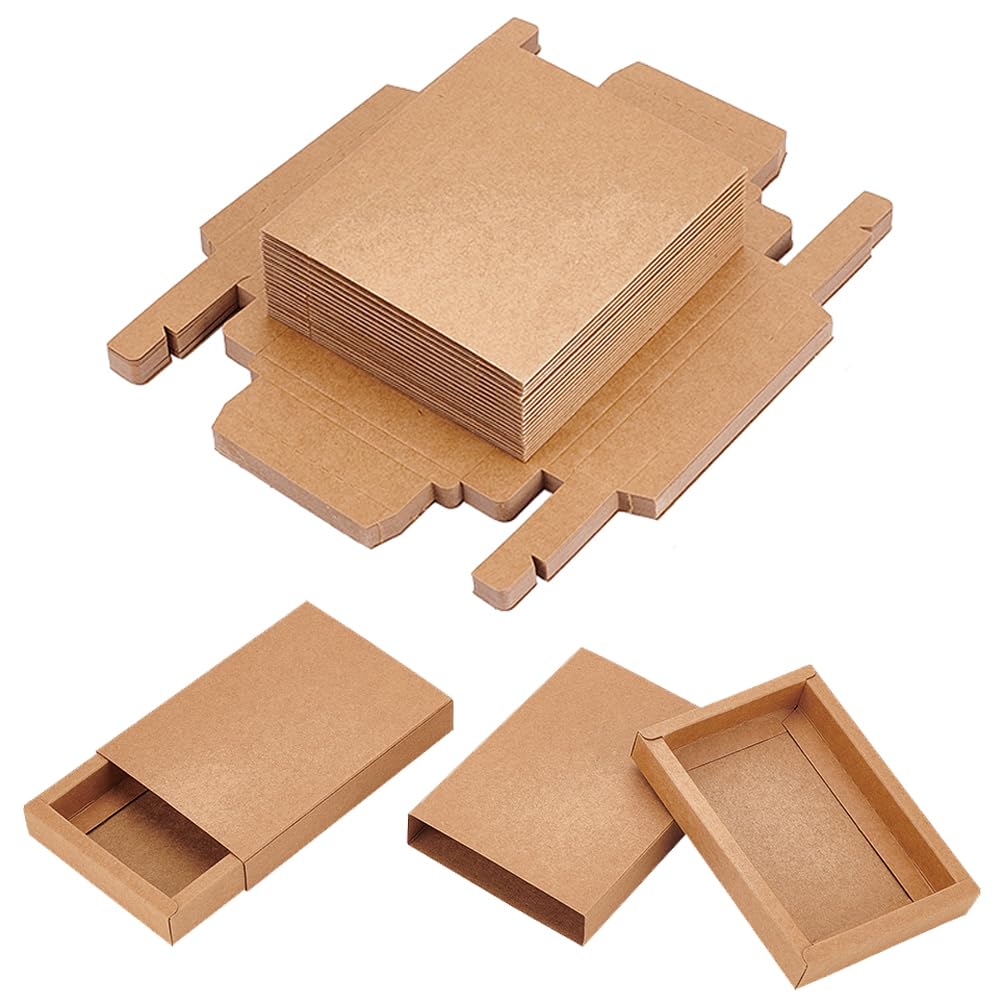 Scatoline Kraft Marroni 20x15x3cm | 10 Pezzi | Per Saponi, Gioielli, Regali - Foto 3