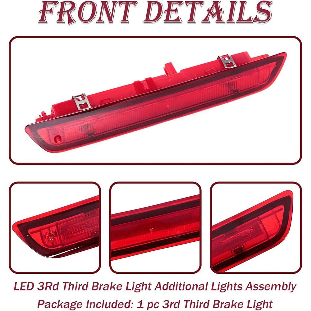 Terza Luce Freno Posteriore per Ford Ecosport 2013-2017, Auto Terza Luce di Stop A LED Gruppo Lampada di Segnalazione Ricambio