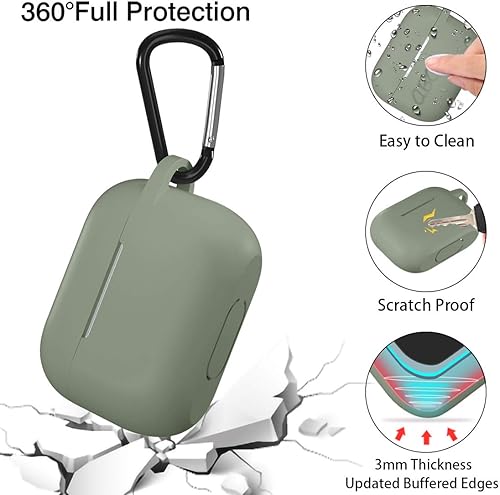 Miniatura 5 de Lerobo Funda compatible con AirPods Pro, funda protectora de silicona suave diseñada para Apple AirPod Pro 2, funda de carga para mujeres y hombres,