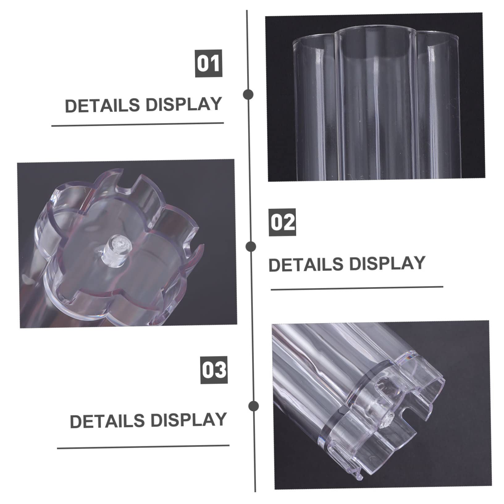 Gadpiparty 3 Piezas Molde de Plástico para Velas Forma de Flor Molde Duradero y Resistente para Manualidades Diy para Fabricar Velas Aromáticas y Jabones Hechos Mano Creativo