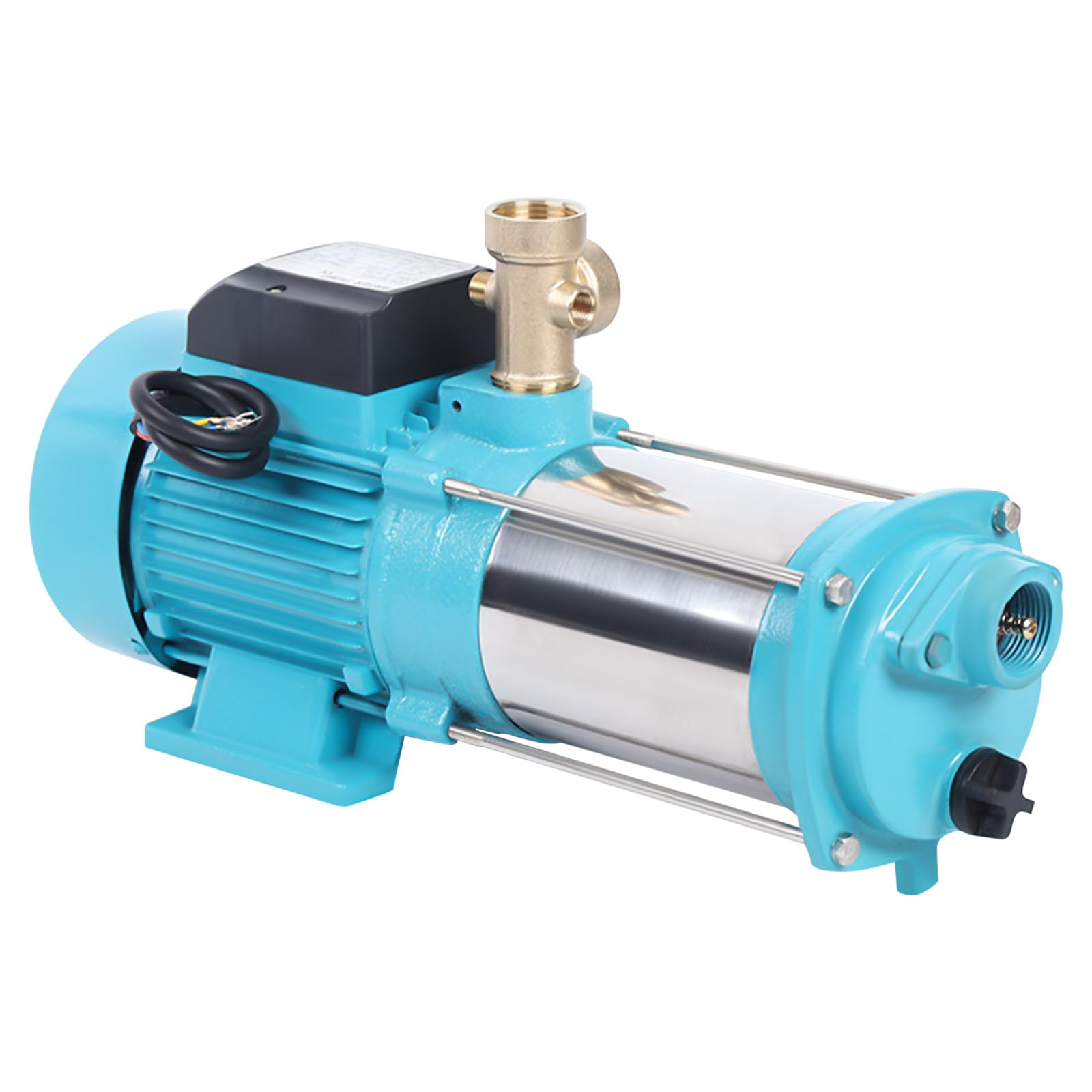 Pompe centrifuge 1300 W - Pompe d'irrigation - Pompe d'irrigation avec débit 4000 l/h - Pompe de surface auto-amorçante en acier inoxydable