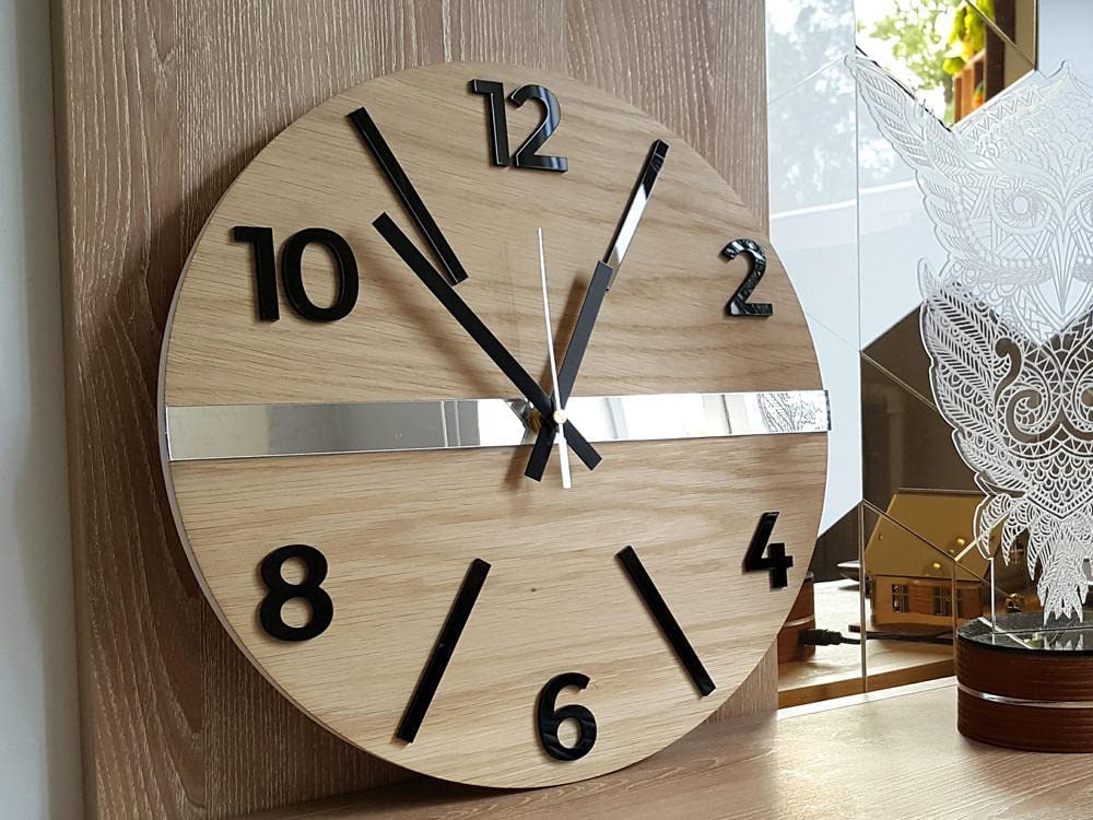 Artificer 6mm Dicke Runde Holzscheiben 30.5 cm, 4 Stk Gross Sperrholz Holzplatte Rund 30.5 cm, Blanko Holzkreis zum Basteln, Untersetzer, Bemalen, Gravieren, Brandmalerei, Türhänger & Türschilder