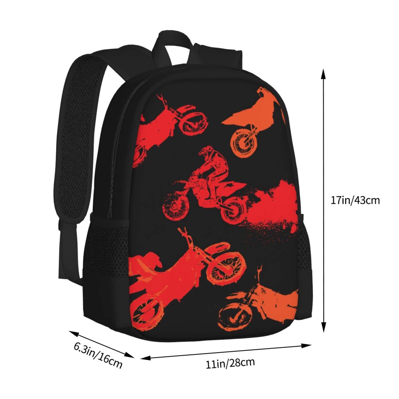 Mochila de hombro para motocross, deportiva, motocicleta, vehículo, escuela, escuela, para niños, hombres, exteriores, casual, mochila de viaje, para mujeres, hombres, adolescentes y niños,