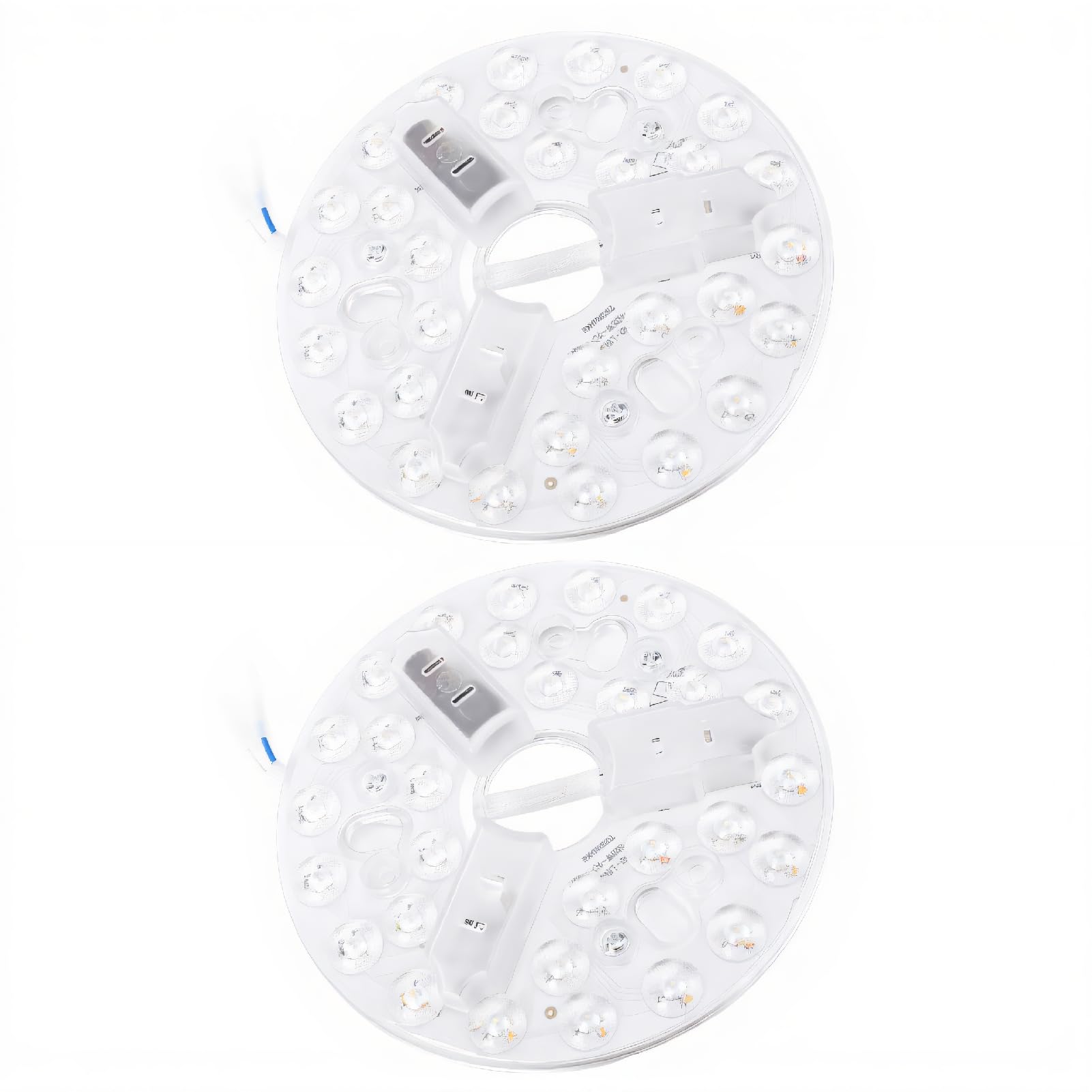 VELATEMOR 5.3 Inch Ceiling Fan Light Retrofit Kit, Ceiling Light Retrofit Kit, 3 Color Adjustable, 15 Watts, Round LED Fan