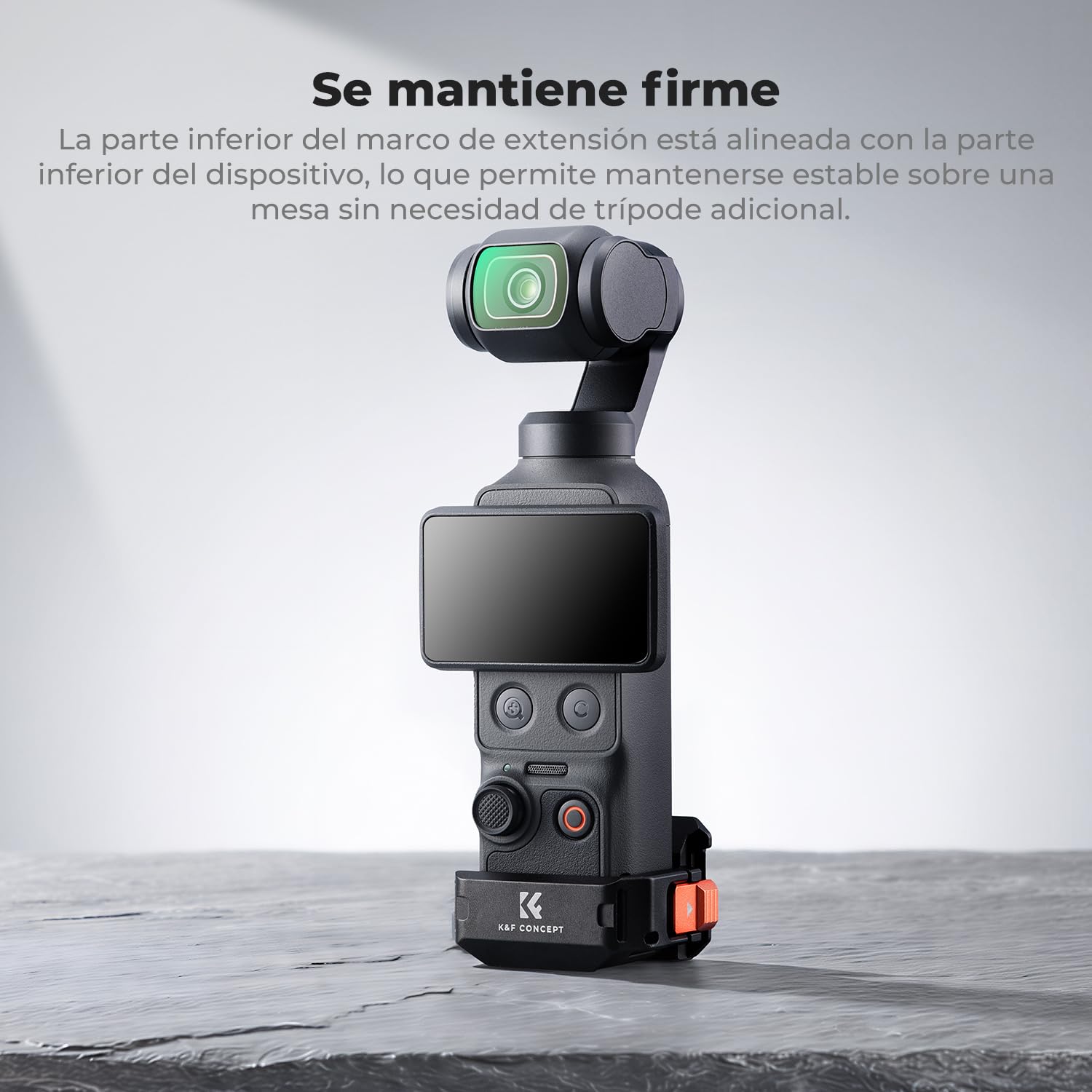 K&F CONCEPT Marco de Expansión de Aluminio para dji Osmo Pocket 4/4P/3 | Jaula Protectora Multifuncional con Zapata Fría, Rosca 1/4, Interfaz Arca y Soporte Plegable para Accesorios Vlog -PP64