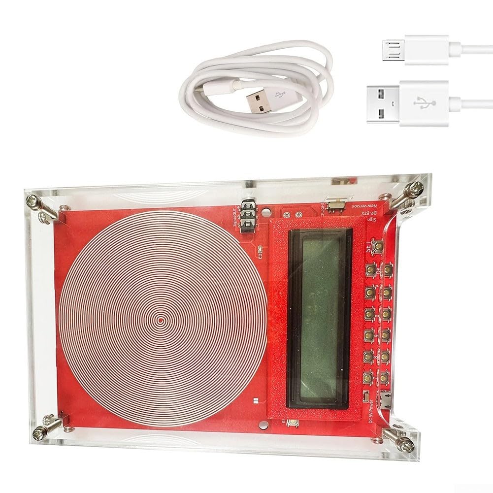 Generador de señal ajustable portátil 7.83 para dispositivo de frecuencia de resonancia de onda Schumann, Generador de onda cuadrada inversa estable (rojo)