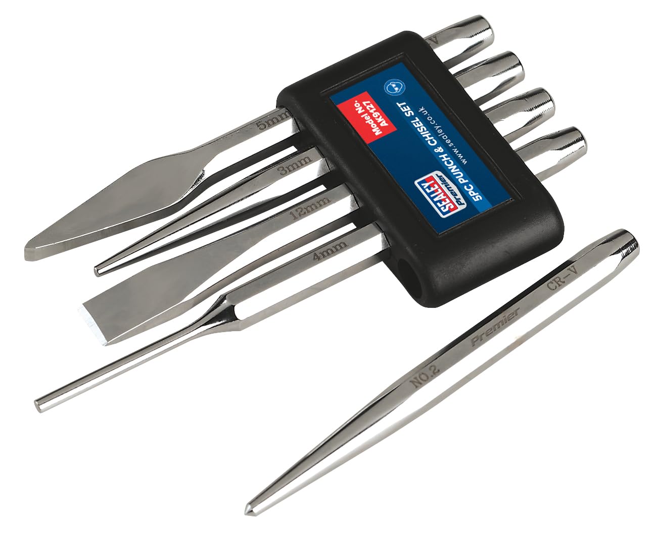 Sealey Punch & Chisel Set 5Pc