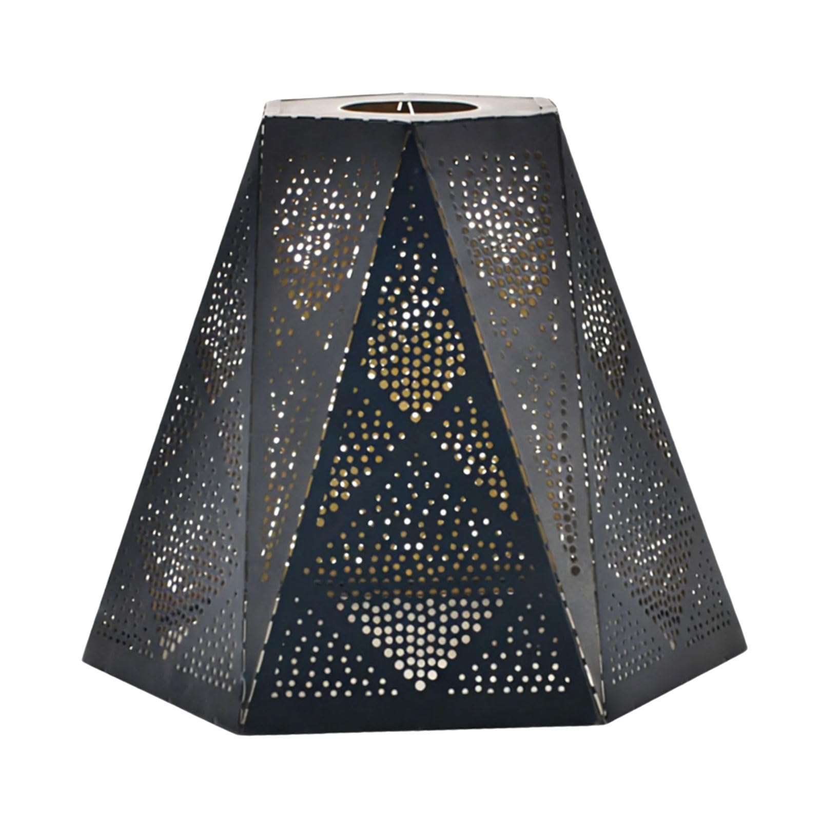 Jazuaiao Sturdy Iron Light Fixture Cover Intricate Carving Adds Charm to Any Room Environment Living Room Lamp Casing