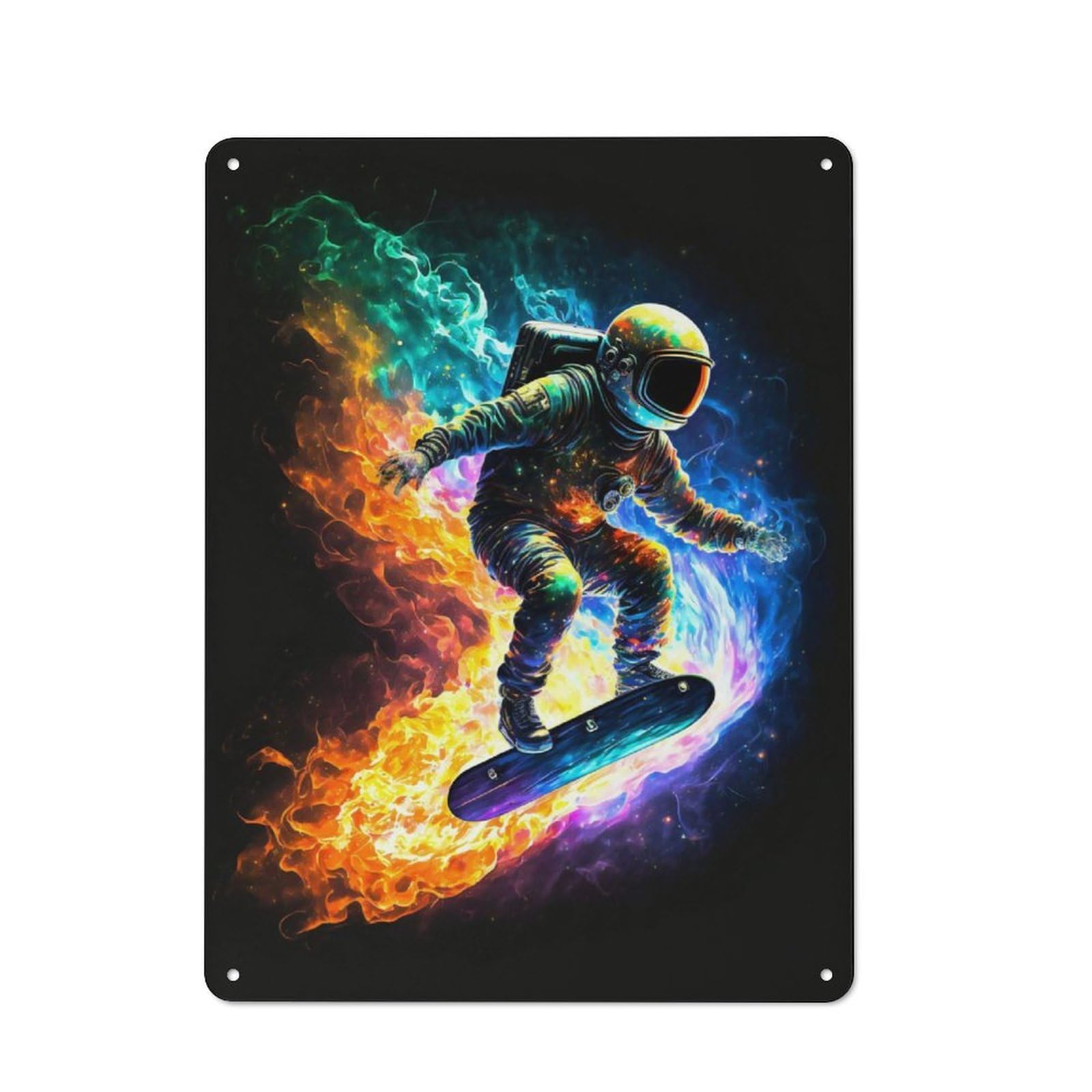 Junmoney Astro On Fire Retro Tin Sign 40X30cm For Man Cave Or Games Room, For Collectors Decorating Games Rooms And Man Caves