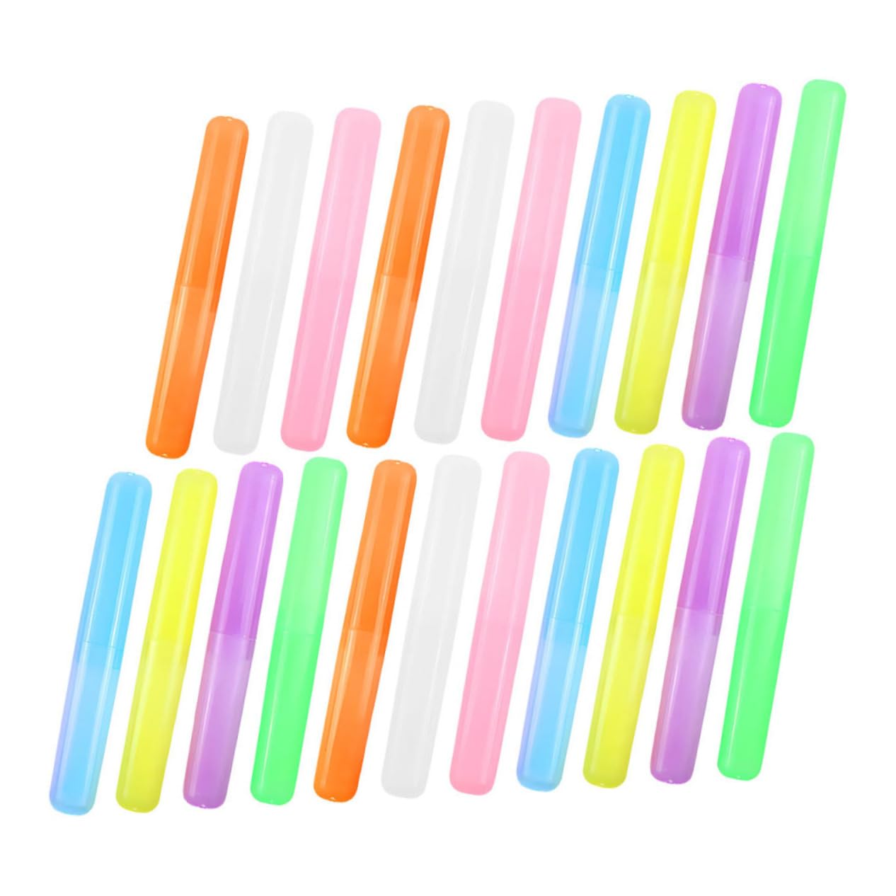 Cabilock 5 Set Della Caramella Custodia Per Spazzolino Da Denti Custodia Da Viaggio Per Spazzolino Da Denti Custodia Per Spazzolino Da Denti Custodia Da Viaggio Per 21 pezzi * 5
