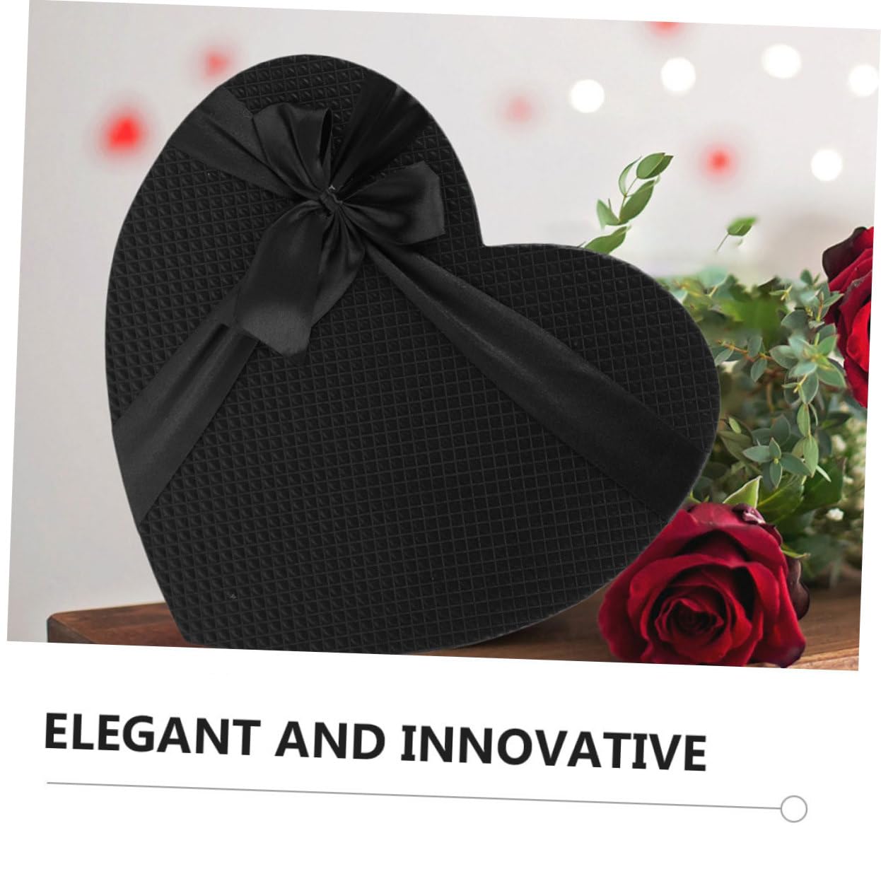 DECOMELODY 2stücke Herzförmige Geschenkboxen Für Blumenarrangements Kreative Verpackung Für Valentinstag Schwarze Geschenkverpackung Für Süßigkeiten Und Schmuck Für Hochzeiten Und