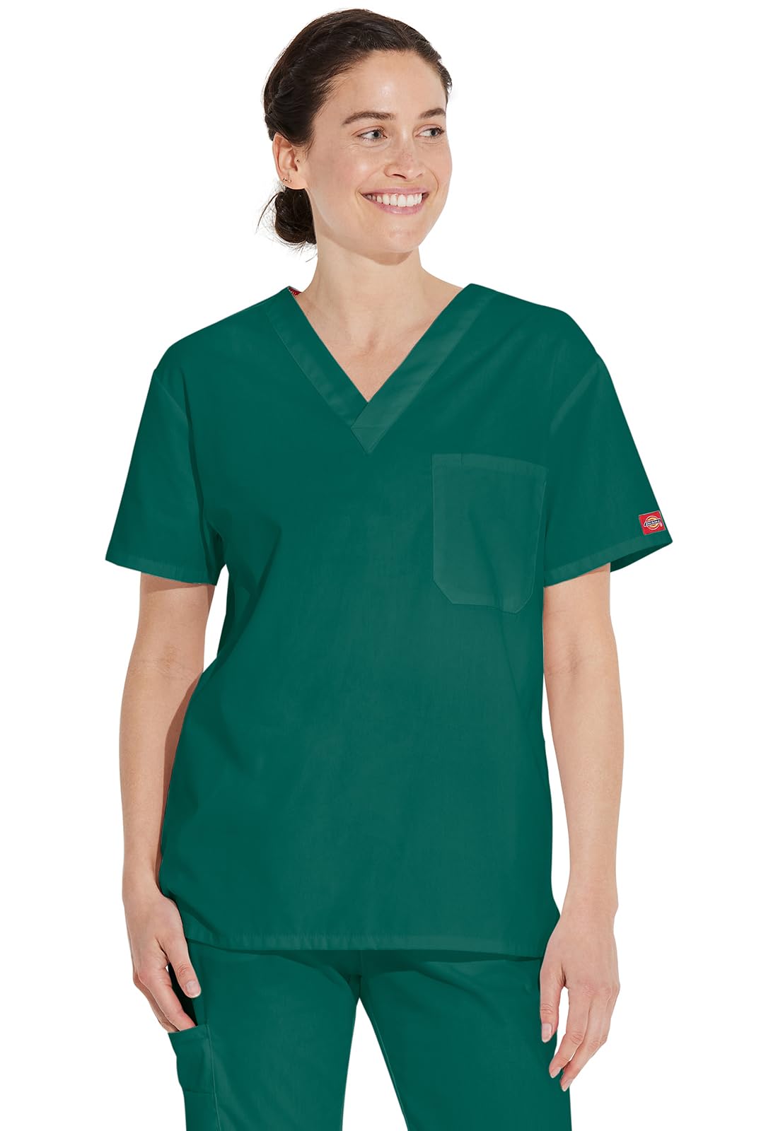 CHEROKEE Men's signature medical scrubs shirts, Hunter, M UK