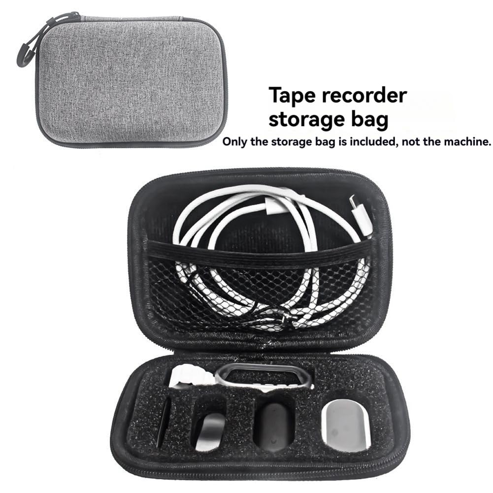 Custodia Rigida Magnetica Pin, Clip, Dock, Braccialetto e Cavo per PLAUD NotePin AI Voice per registratore, Solo per Custodia Protettiva per registratore