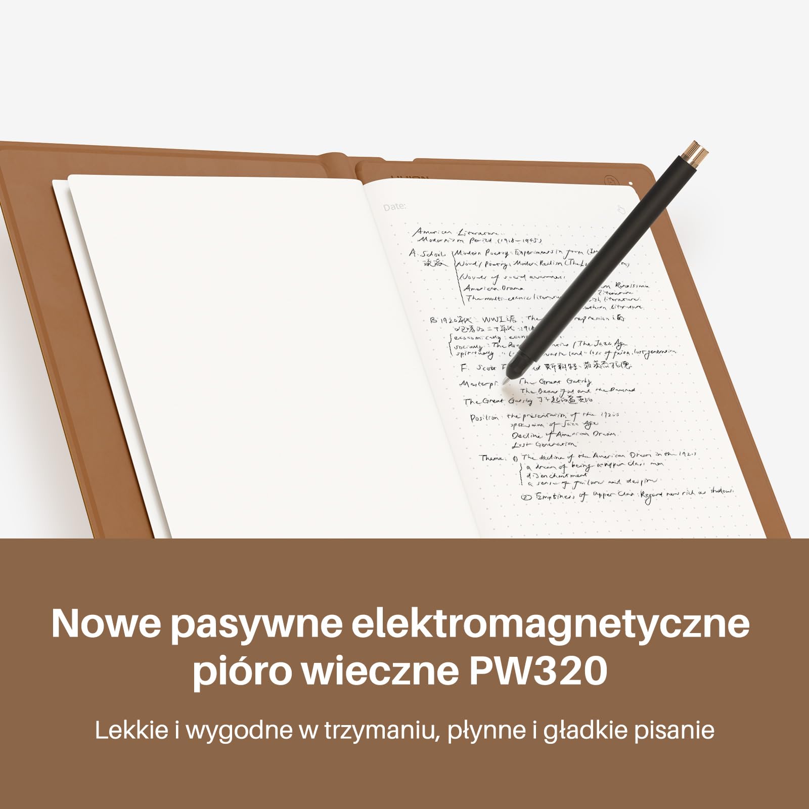 Długopis w twardej oprawie do HUION Note