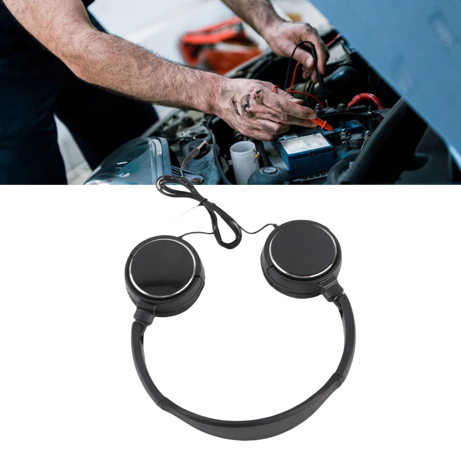 Underground Water Leak Detector Water Pipe Leakage Detector, Pipe Leak Detector High Strength Sound Intensifier with Headset AC100-240V for Site Construction Plumbing Leak