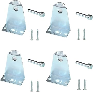 4pcs Hold Down Brackets with Install scews Metal Blinds Down Clips Blinds Down Holder Replacements for Horizontal Blinds and Windows Shades