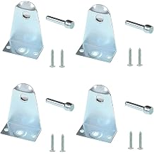 4pcs Hold Down Brackets with Install scews Metal Blinds Down Clips Blinds Down Holder Replacements for Horizontal Blinds and Windows Shades
