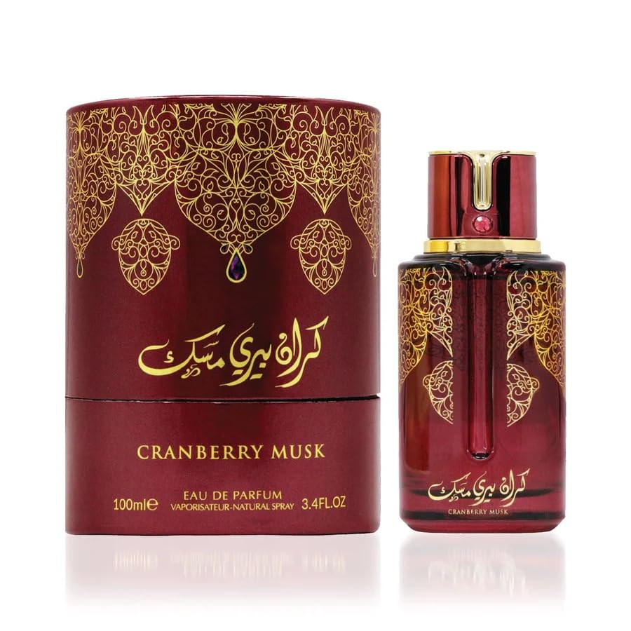 Cranberry Musk Eau de Parfum 100ml, Sweet Fruity Musk Perfume with Fresh Oriental Touch, Long-Lasting Unisex Fragrance