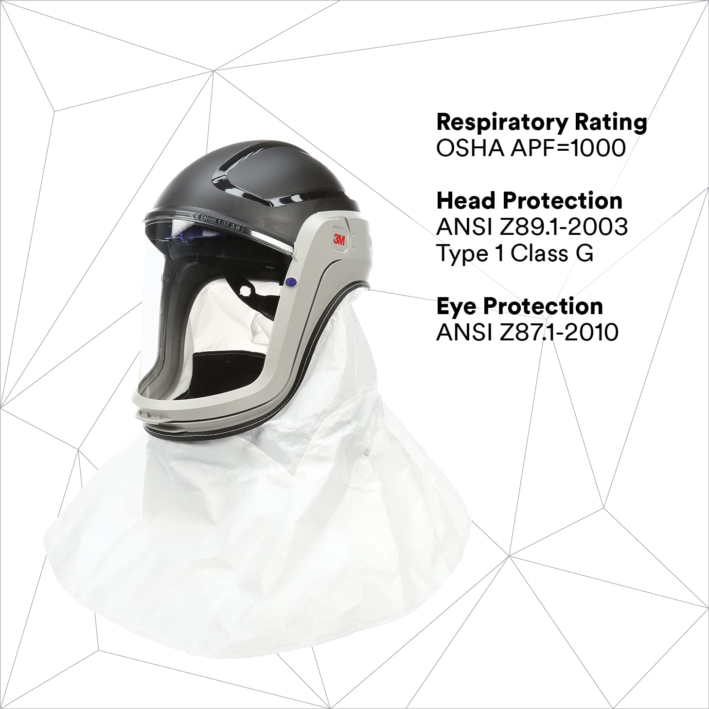 3M PAPR, Versaflo Respiratory Helmet M405, For Powered Air Purifying