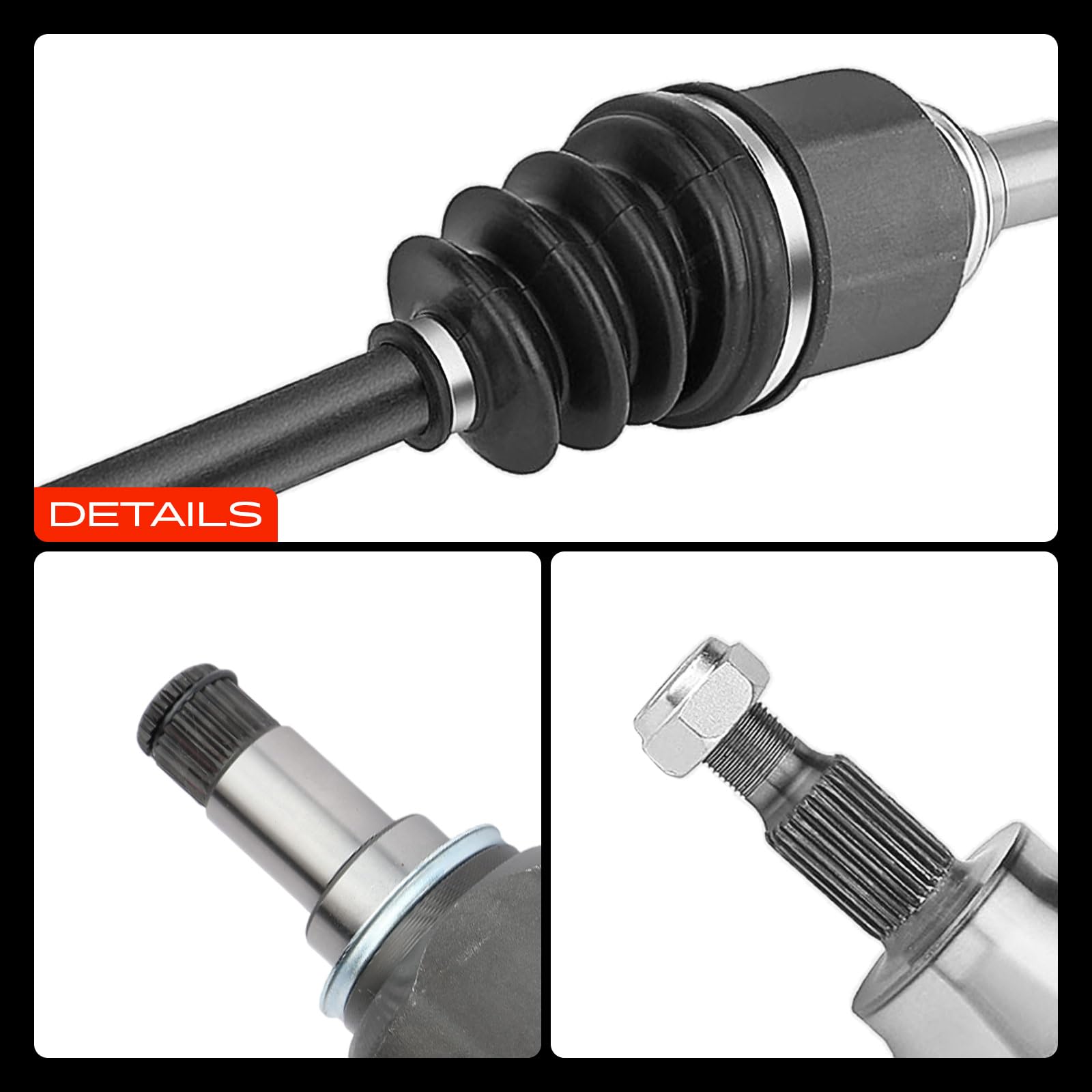 Frankberg Eje motriz Eje de transmisión Caja de cambios manual Eje delantero Izquierda Compatible con Clase A W169 A150-A200 2004-2012 Clase B W245 B150-B200 2005-2011 Replace# 1693607172