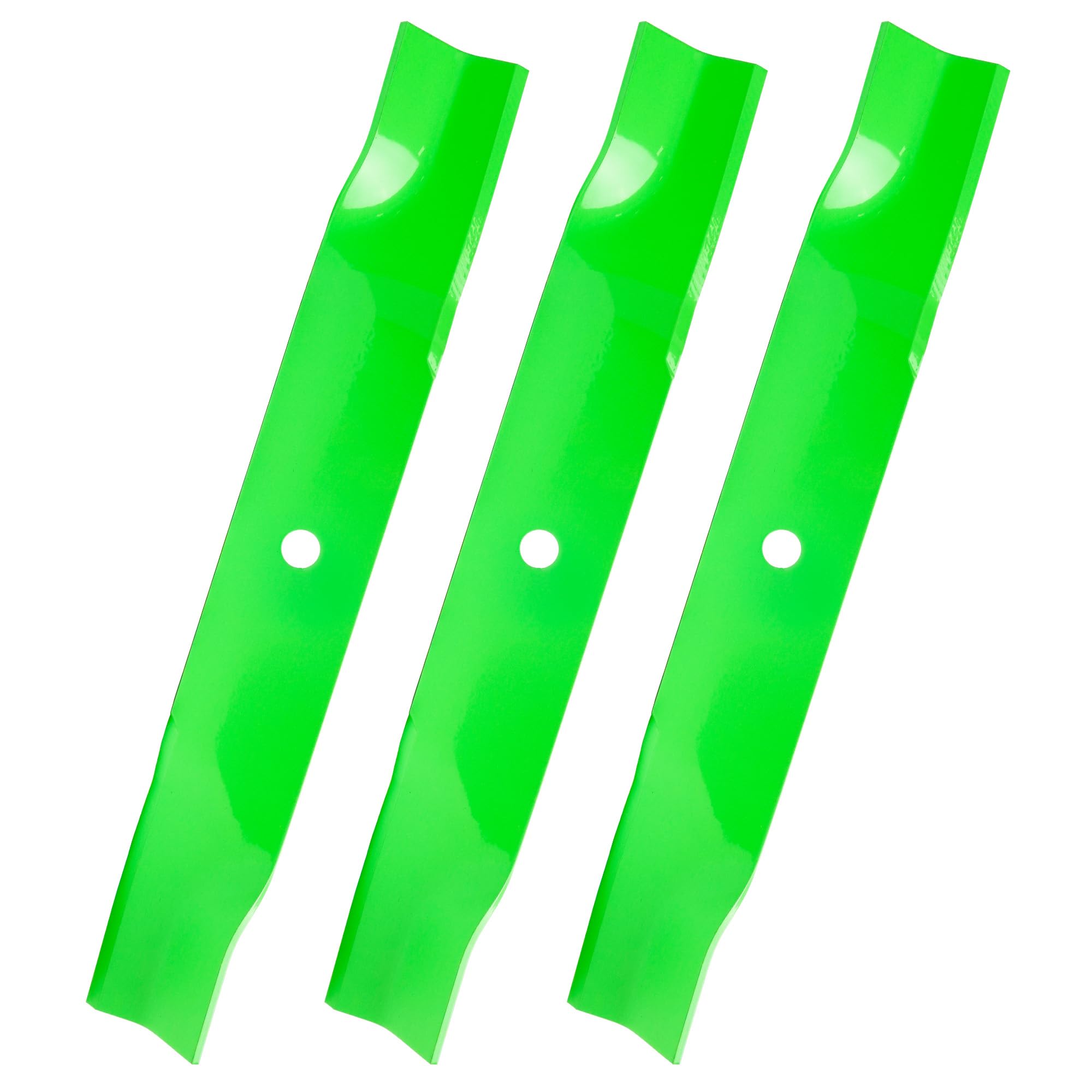Juego de cuchillas para cortacésped Cub Cadet de 60 pulgadas 01005338, 01005338P, 02005019, 742-04415, 942-04415 (paquete de 3)