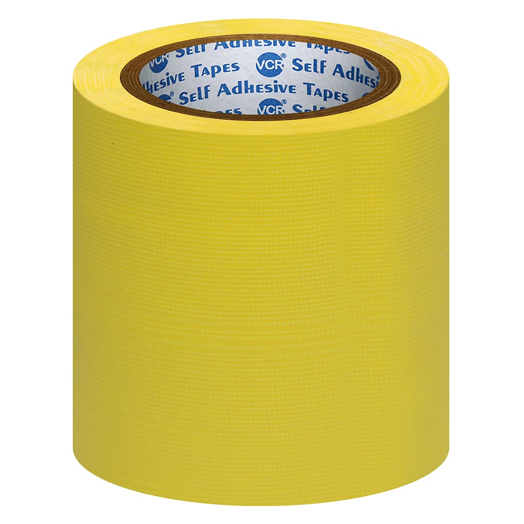 VCR Yellow Duct Tape - 18 Meters in Length 144mm / 6" Width - 8 Rolls Per Pack - Strong Book Binding Tape - Waterproof Heavy Duty Duct Tape (B09BK3BD3S) Amazon Price History, Amazon Price Tracker