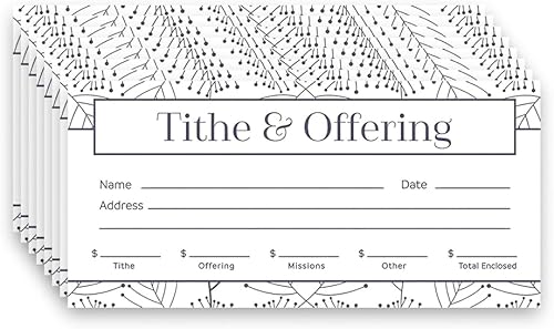 Sobres de ofrendas para la iglesia de Swanson Christian Products Offering Tithe & Offering Purple/White 100 unidades