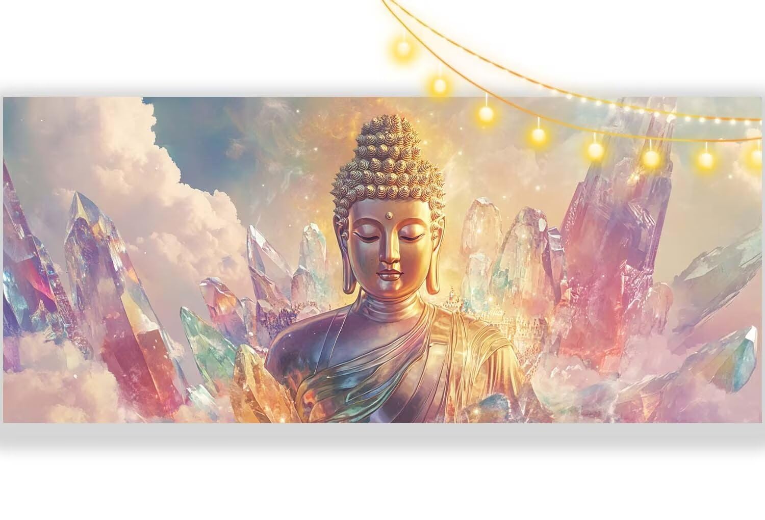 Budda diamentowa sztuka kraina czarów zestaw do malowania diamentami, pełne wiercenie diamentowe, DIY, kryształowa sztuka, haft, obrazy, sztuka i rękodzieło, dla dorosłych kobiet, duża sztuka