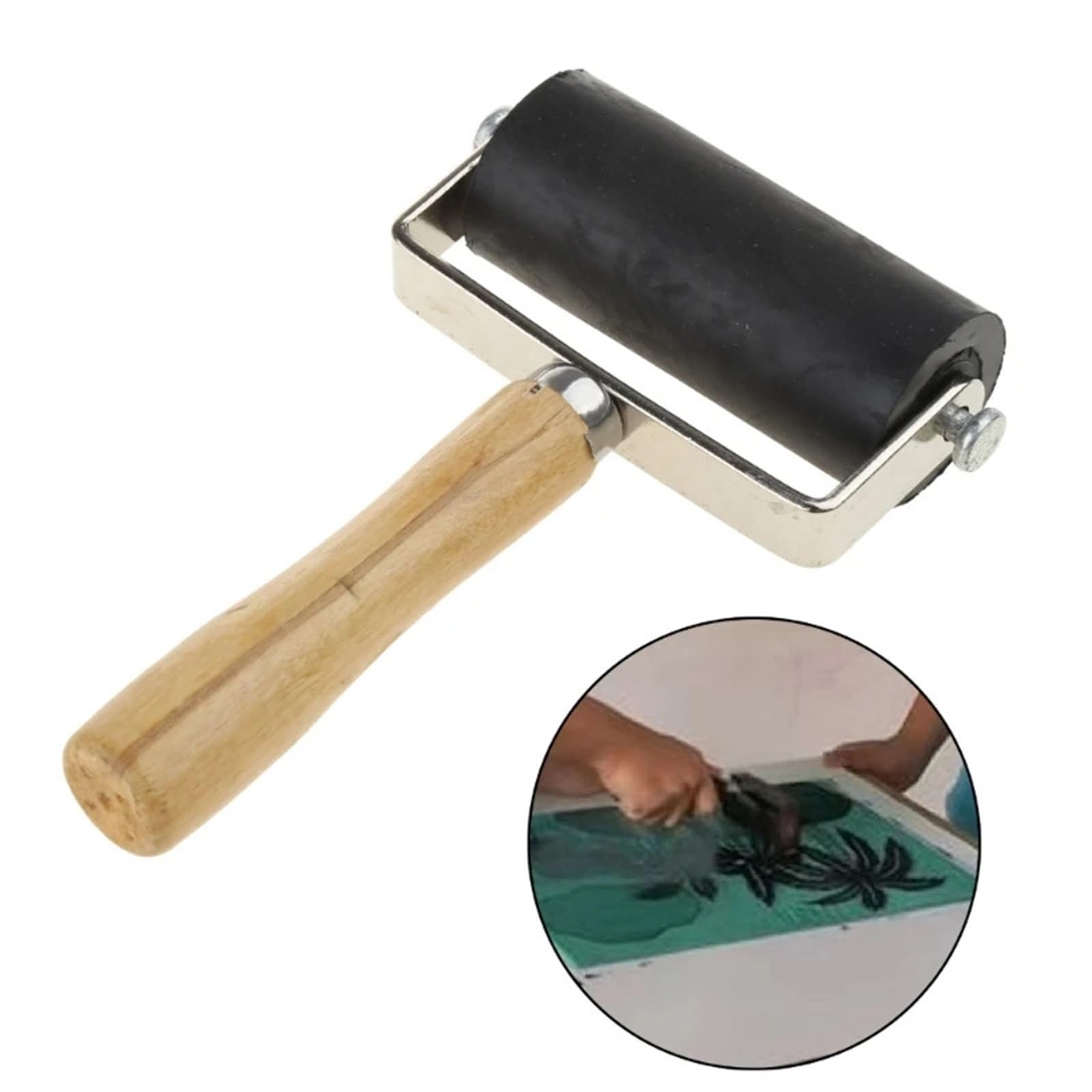 Rodillo De Goma Herramienta práctica profesional for estampar y pintar con rodillo Brayer