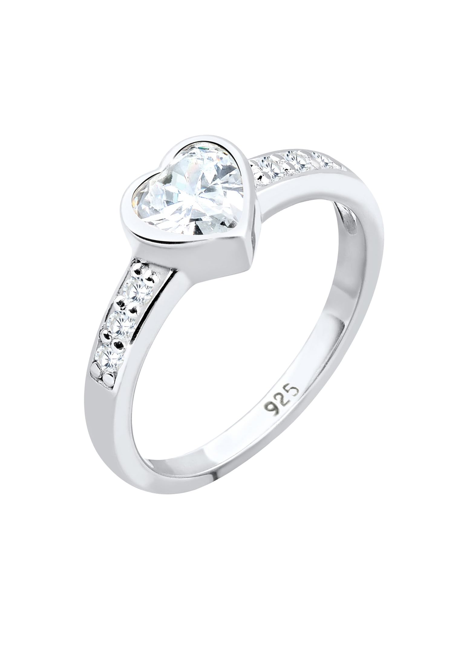 Elli Damen-Damenring 925er Silber 1 Zirkonia 32020153