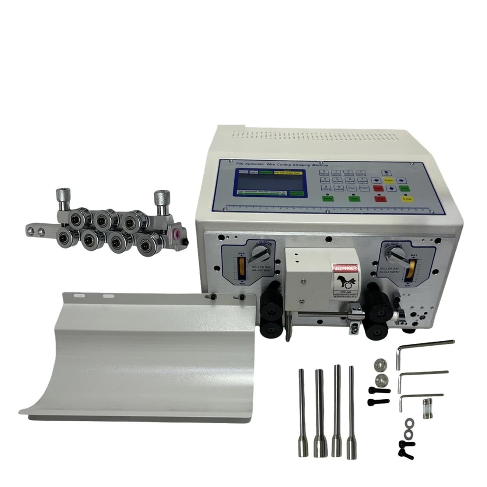 Wire Stripper, Automatic Adjustable Wire Stripping Cutting Machine Touch Screen Computer Cable Peeling Cutter