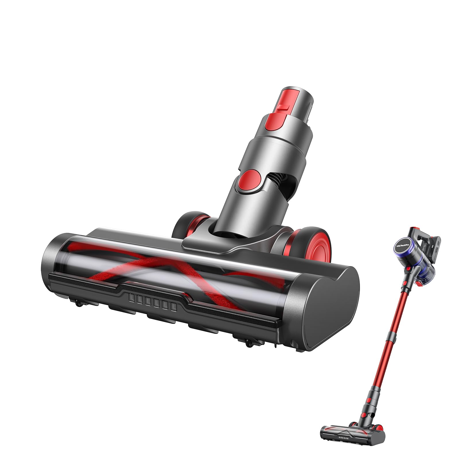 VACTechPro F02 Ultra & 15 Ultra - Cepillo de suelo motorizado para aspiradora, autónomo