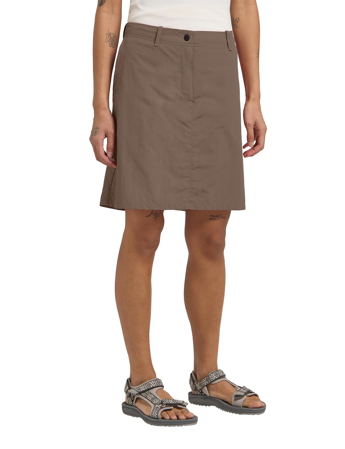 Jack Wolfskin TIHAMA Skort W, Cold Coffee, 10